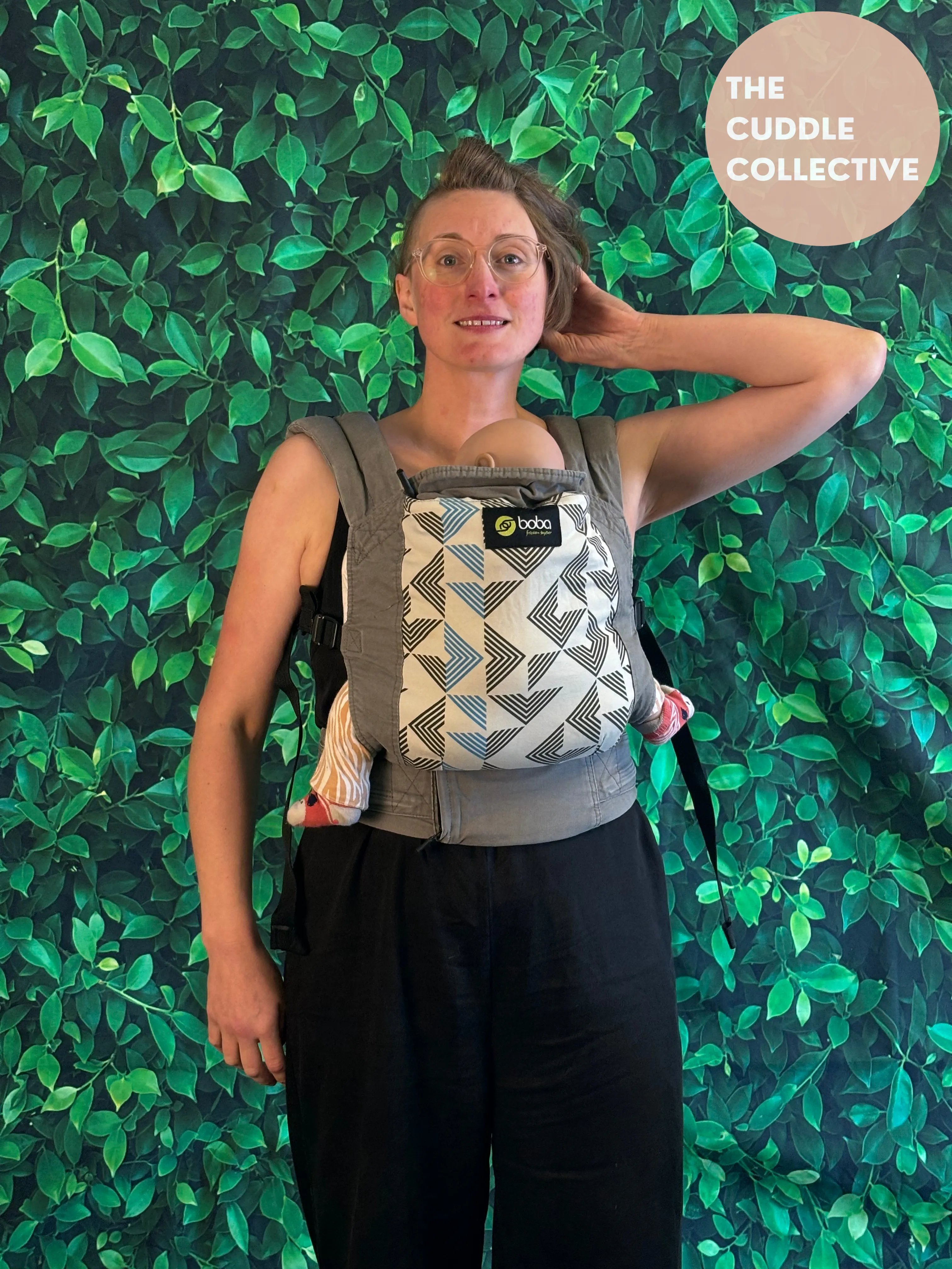 Boba 4G - Full Buckle Carrier - Vail Pattern with newborn insert