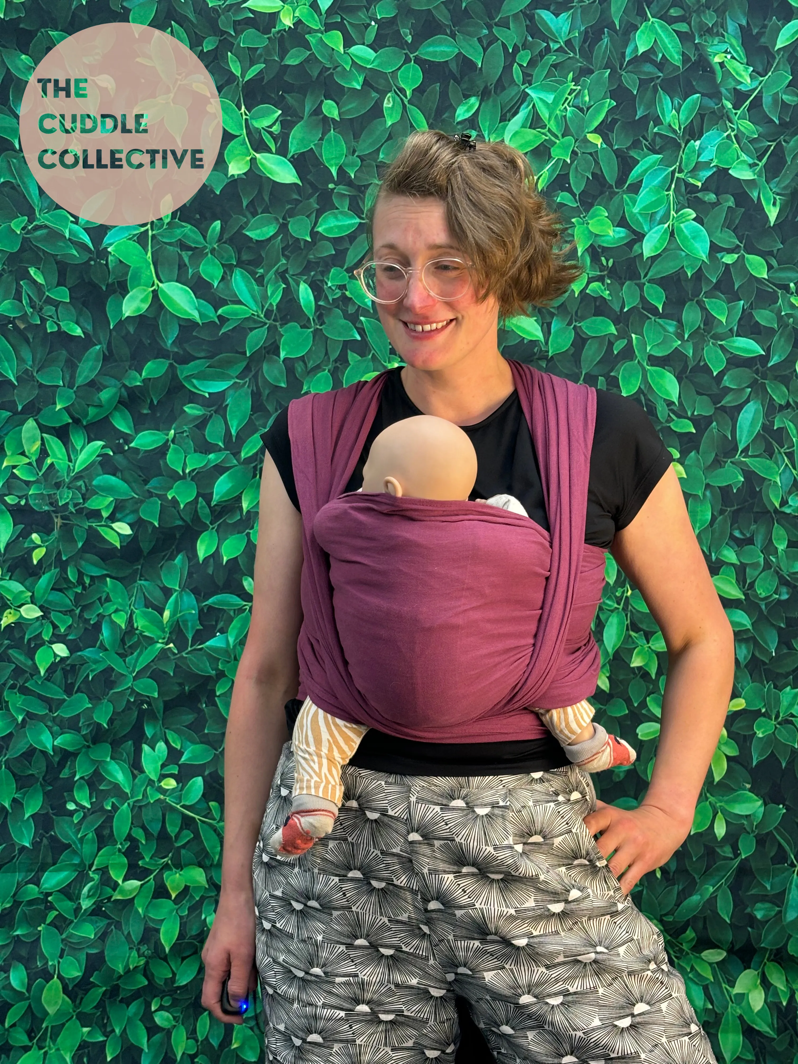 Calin Bleu - Cotton Gauze Woven Wrap - Purple - Size 6