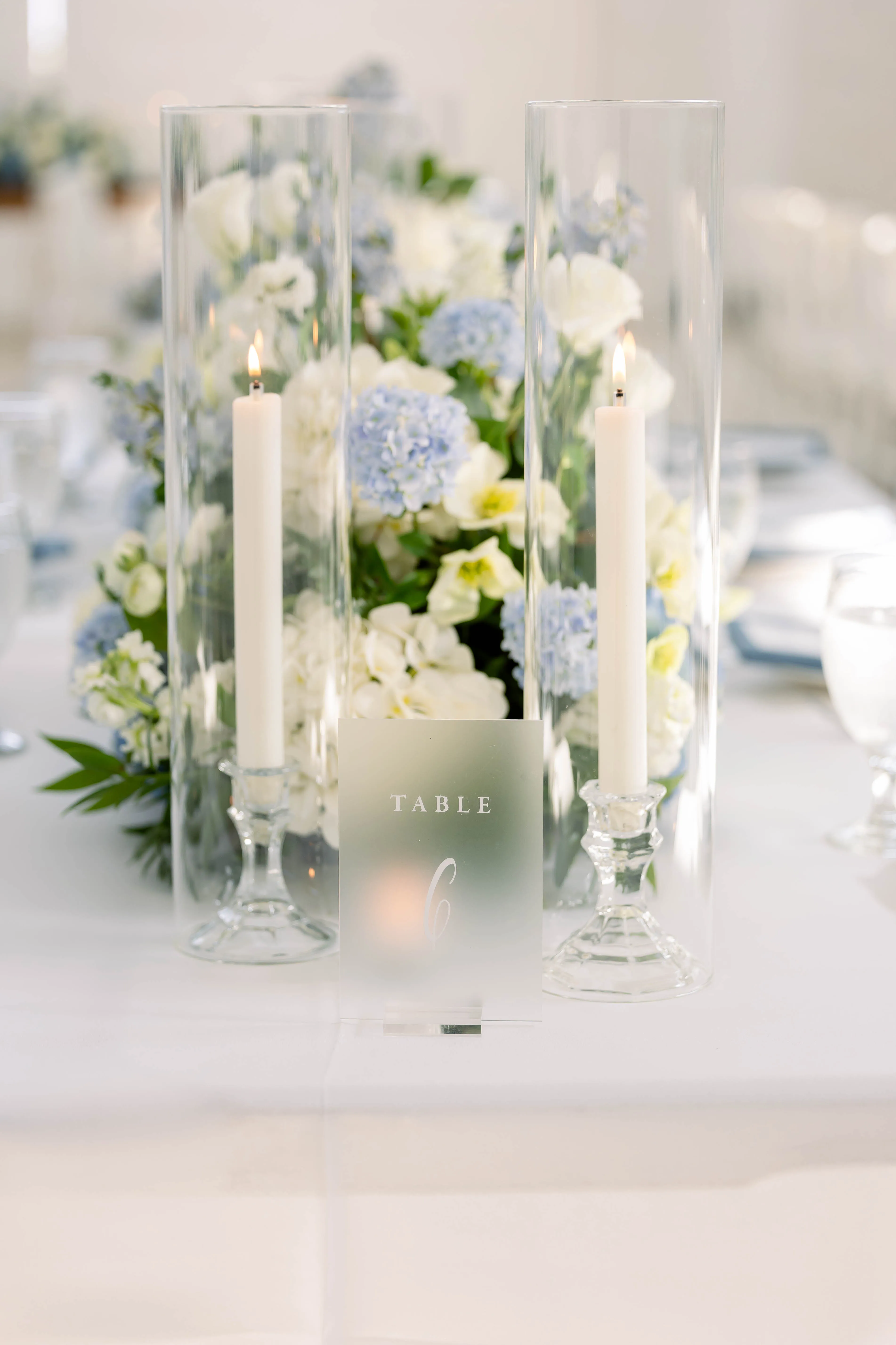 Acrylic & White Table Number