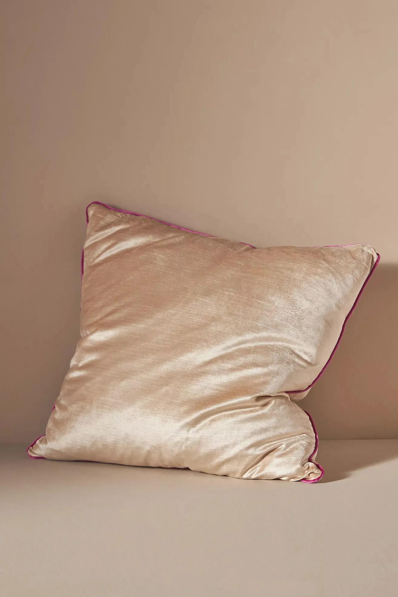 Sand Velvet Square Pillow