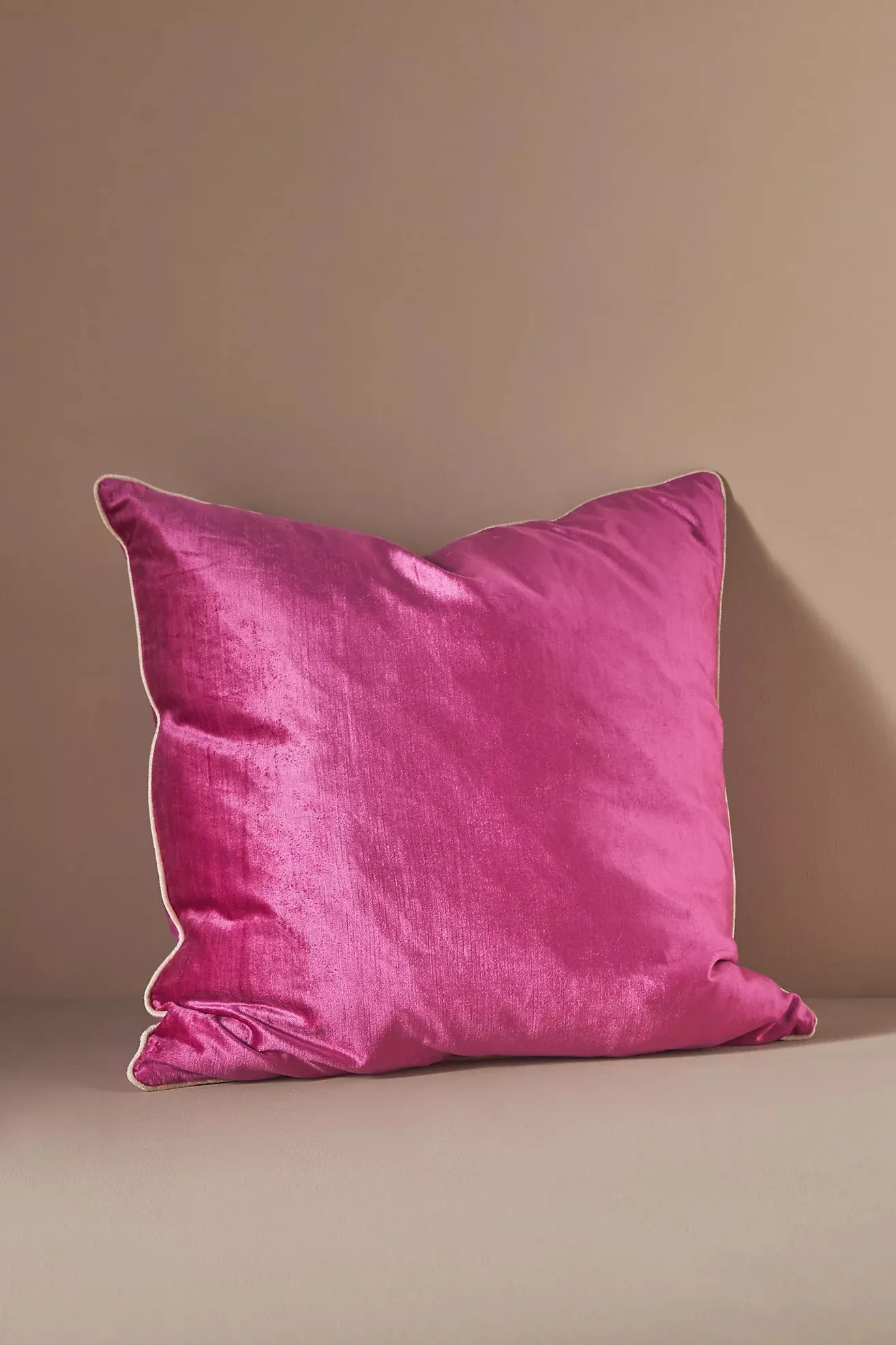 Fuchsia Velvet Accent Pillow