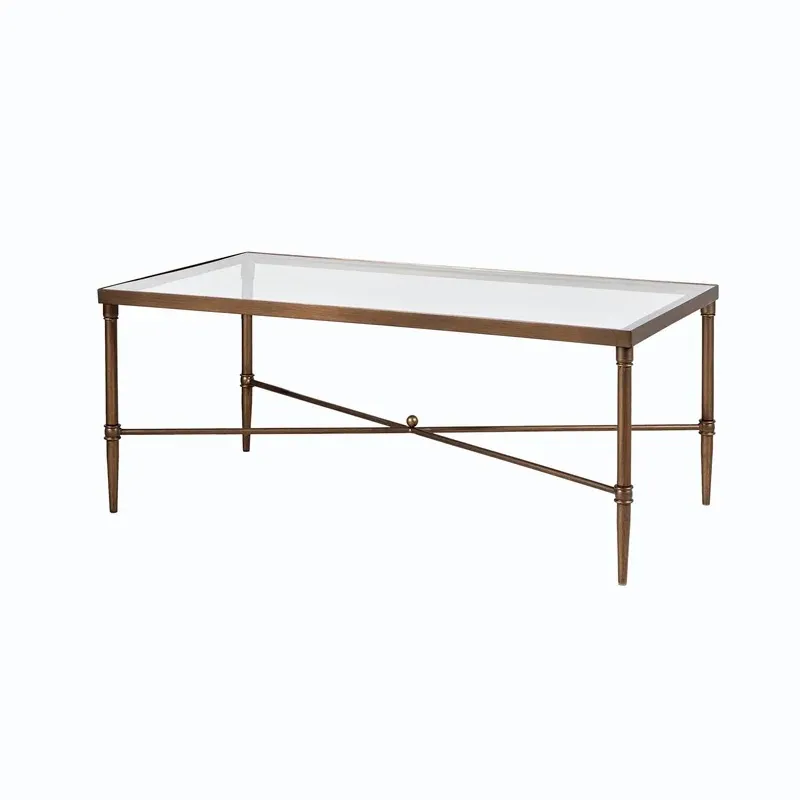 Bronze & Glass Coffee Table