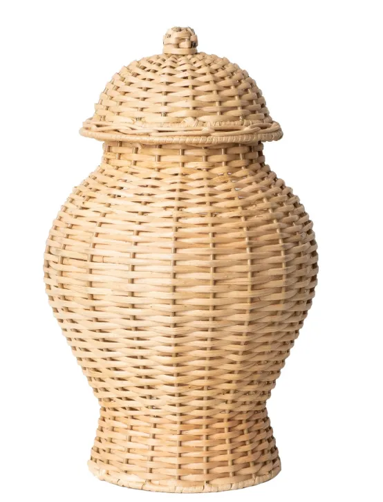 Small Wicker Ginger Jar