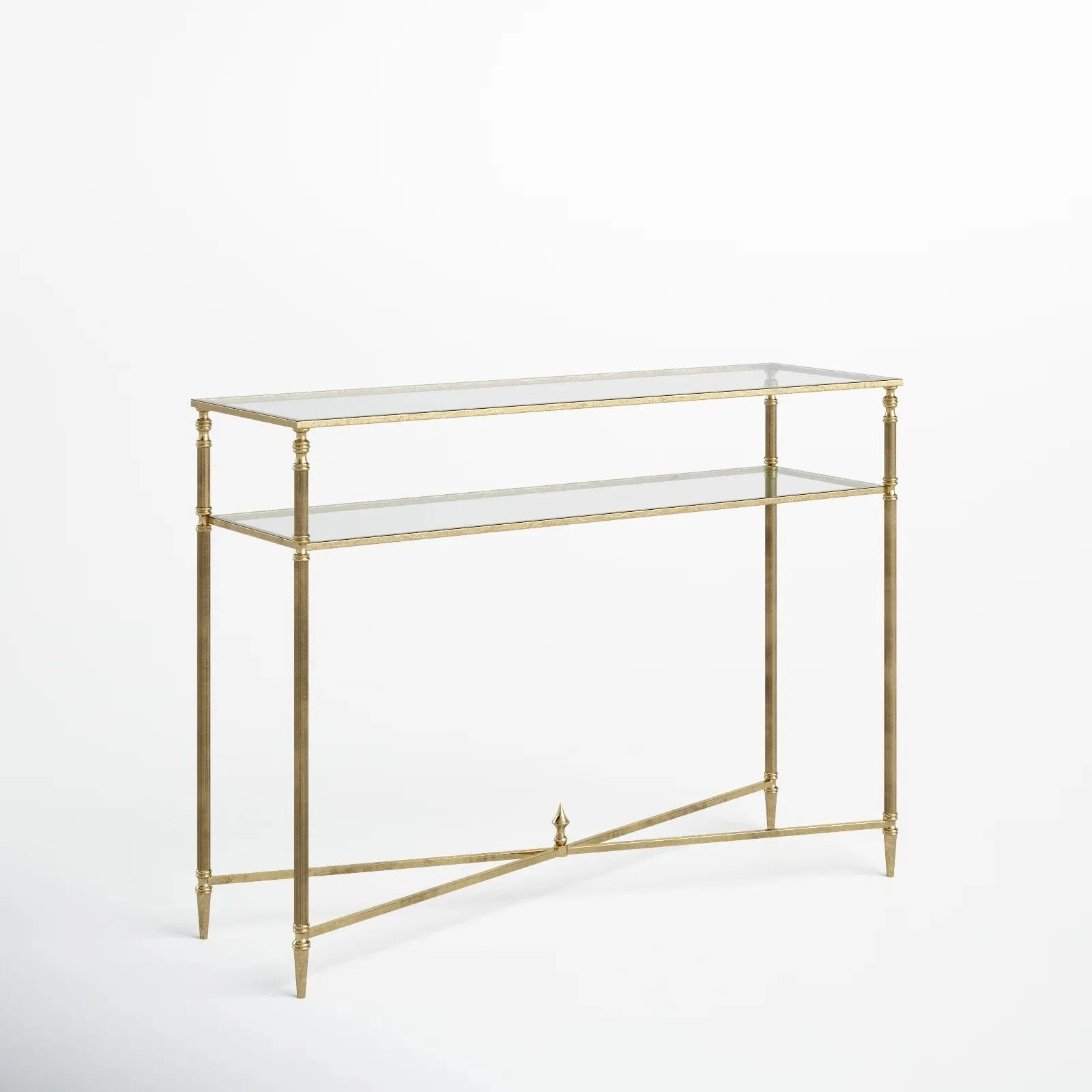 Gold Finial Console Tables