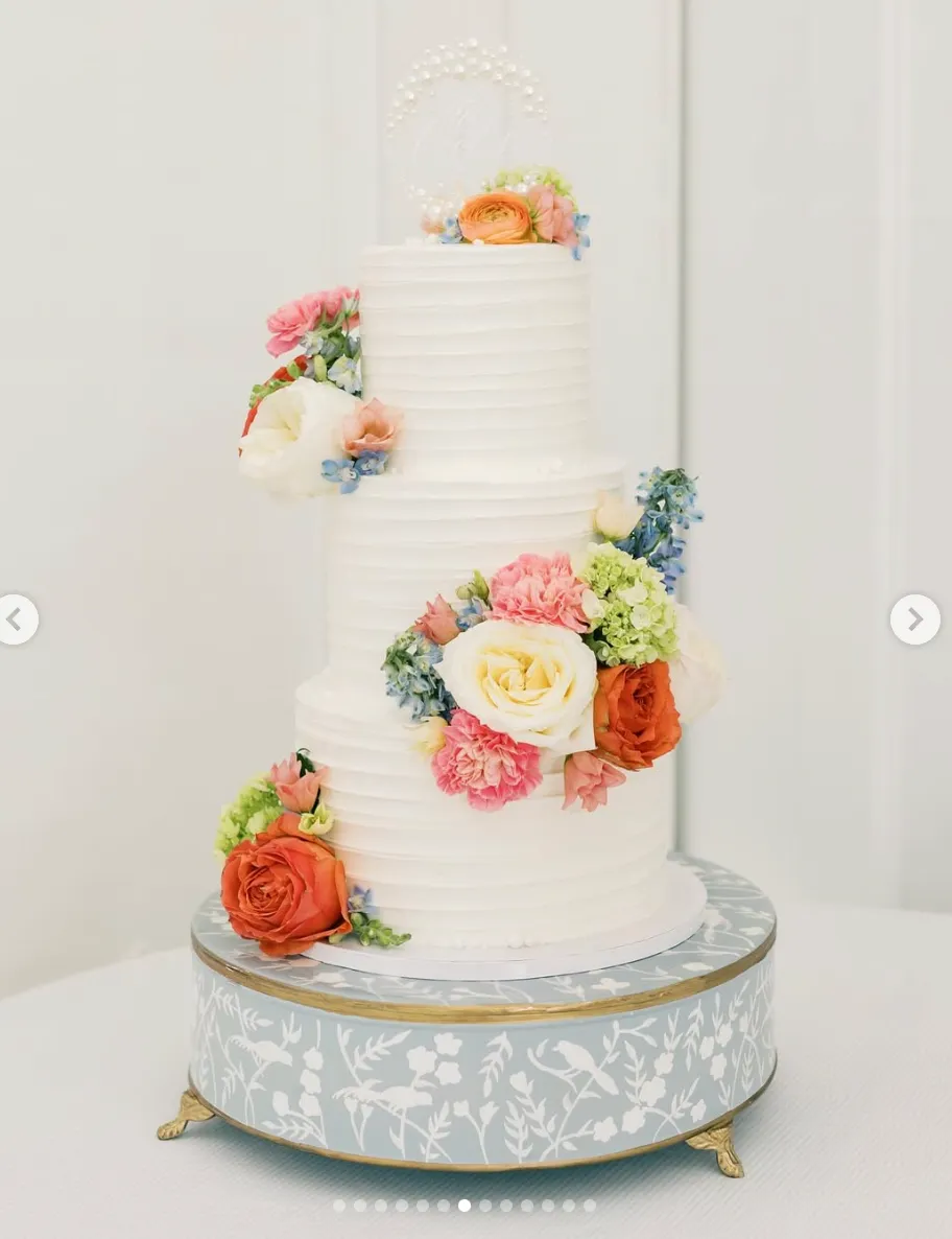 Blue Chinoiserie Cake Stand