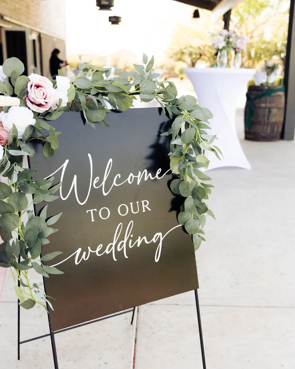 Wedding welcome sign
