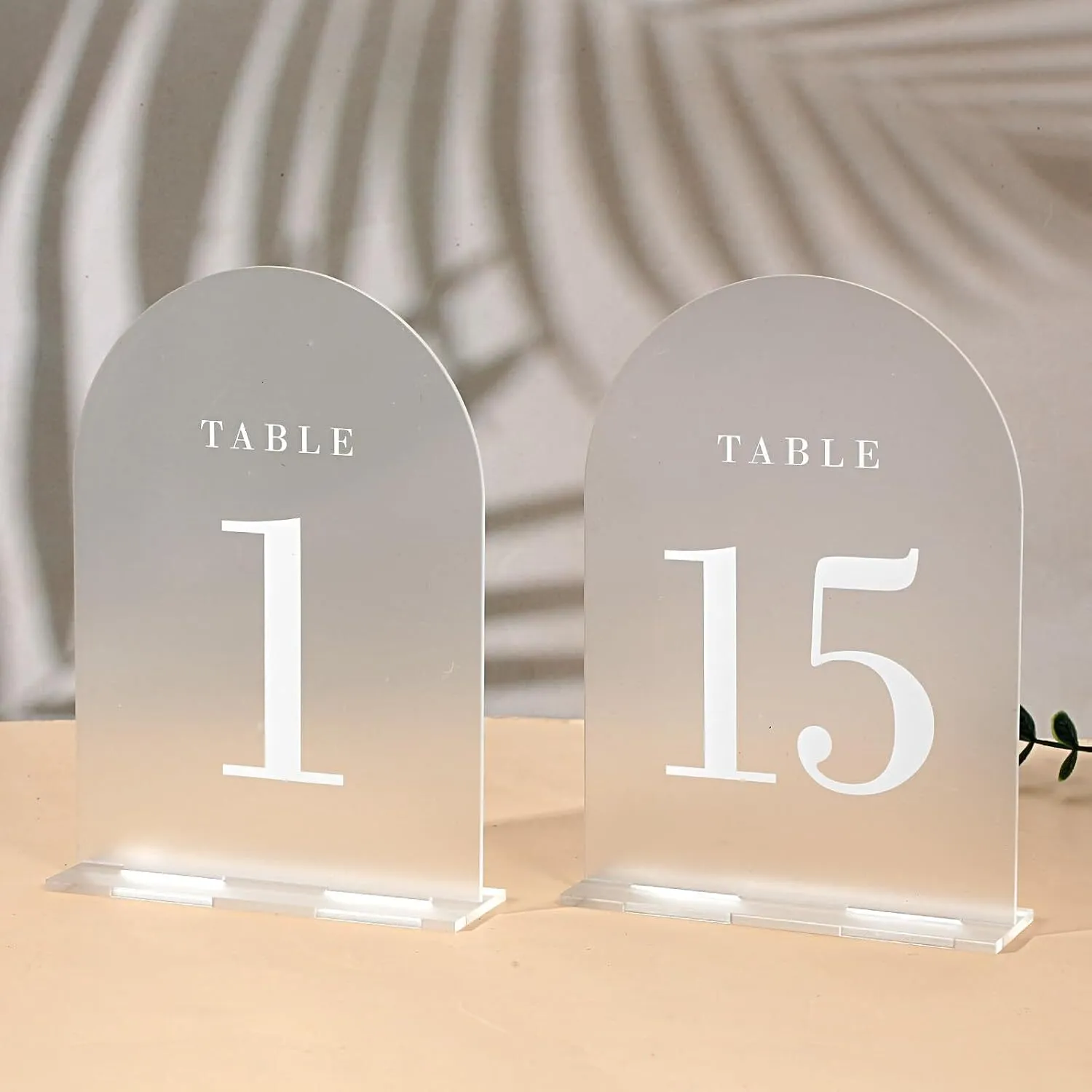Table number set