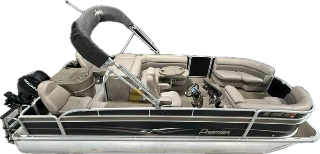 Pontoon 60hp 22' Fishing Premier Gemini, Seats 11