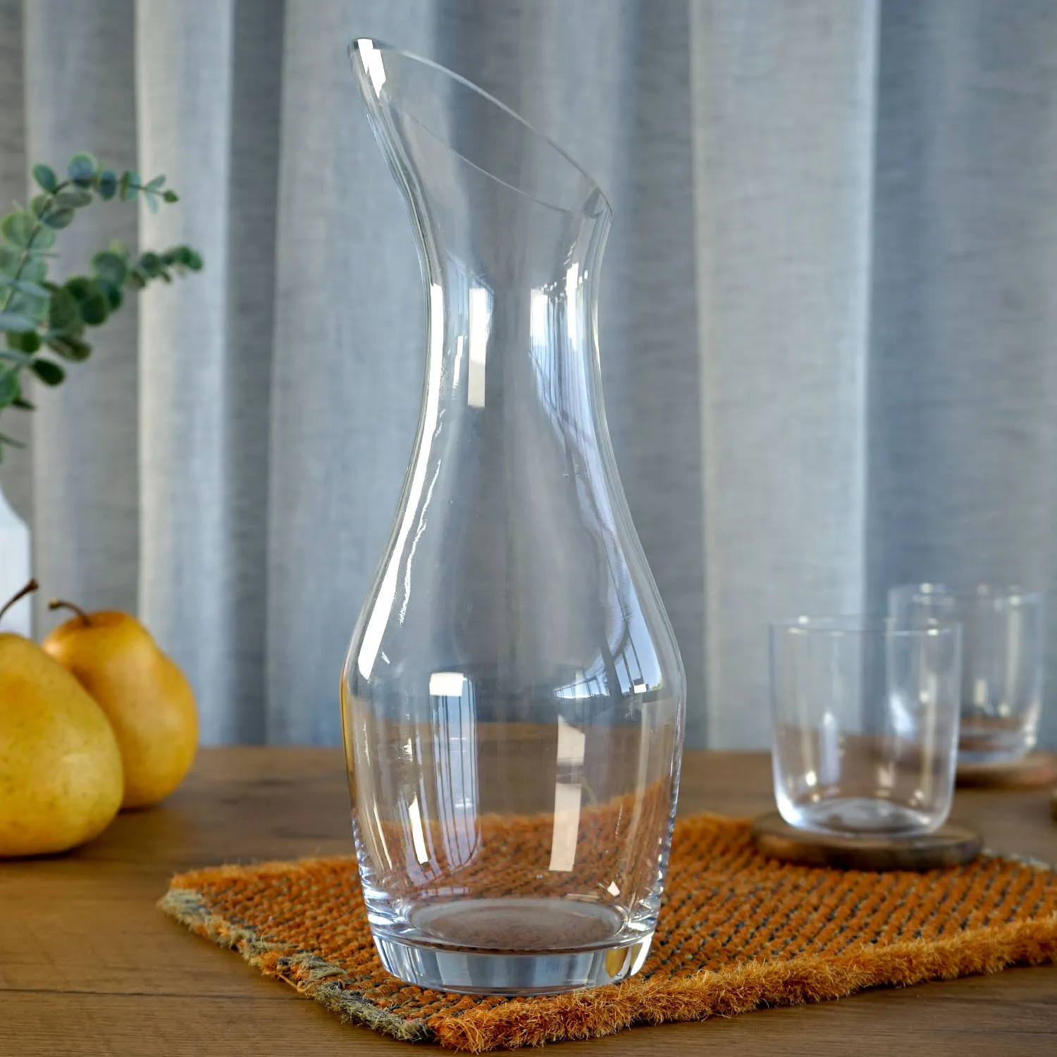 Angled Glass Carafe