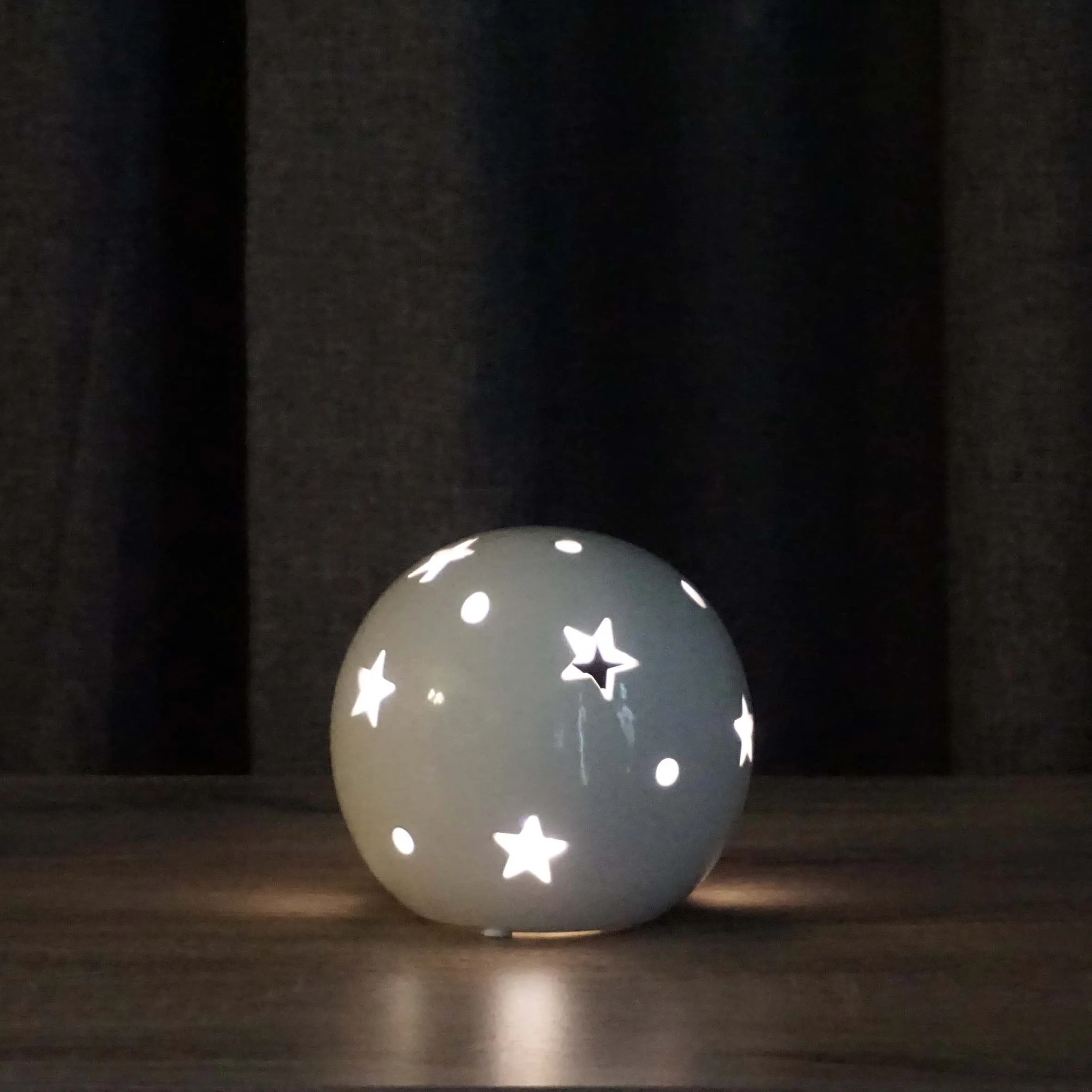 Small Round White Night Lamp