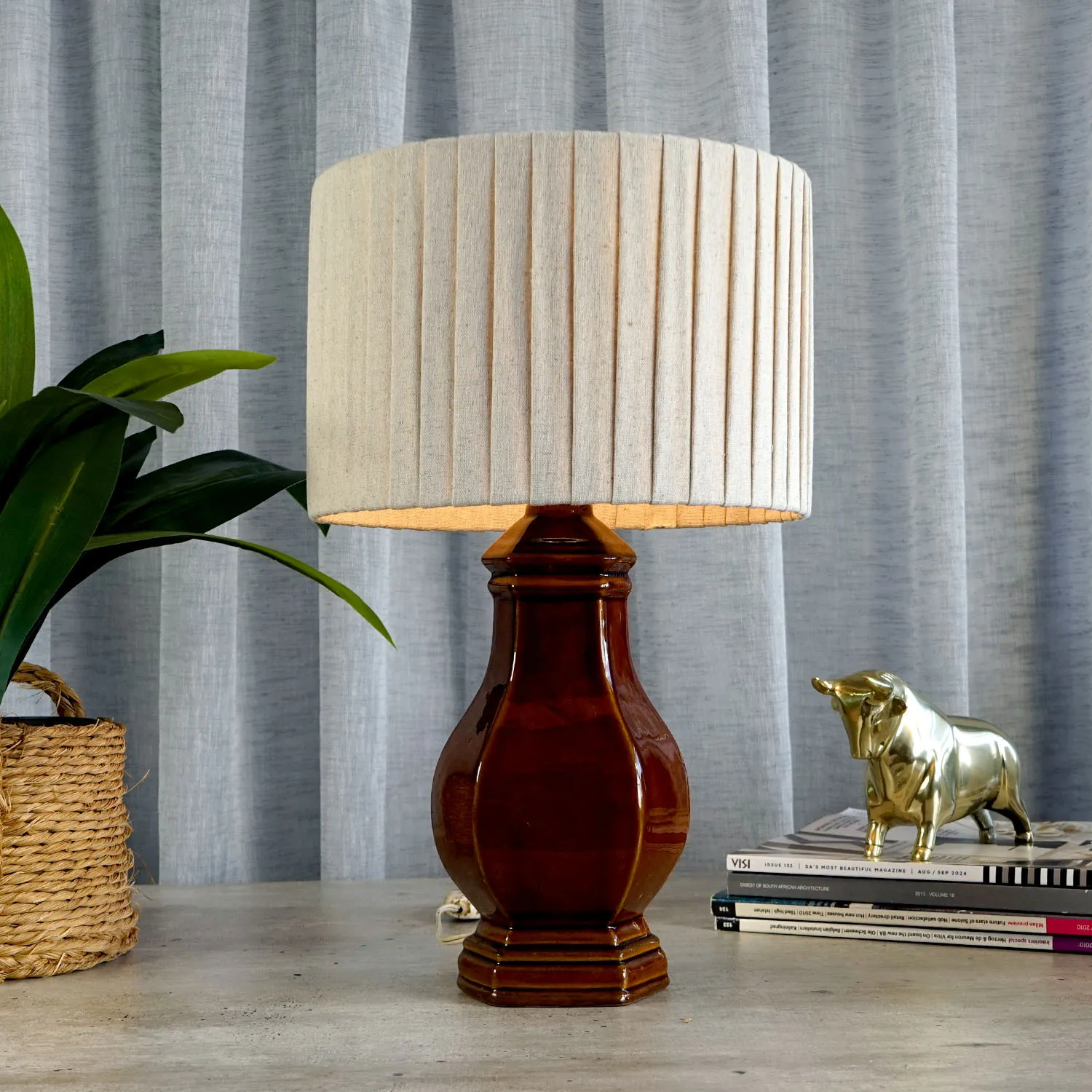 Brown Ceramic Lamp