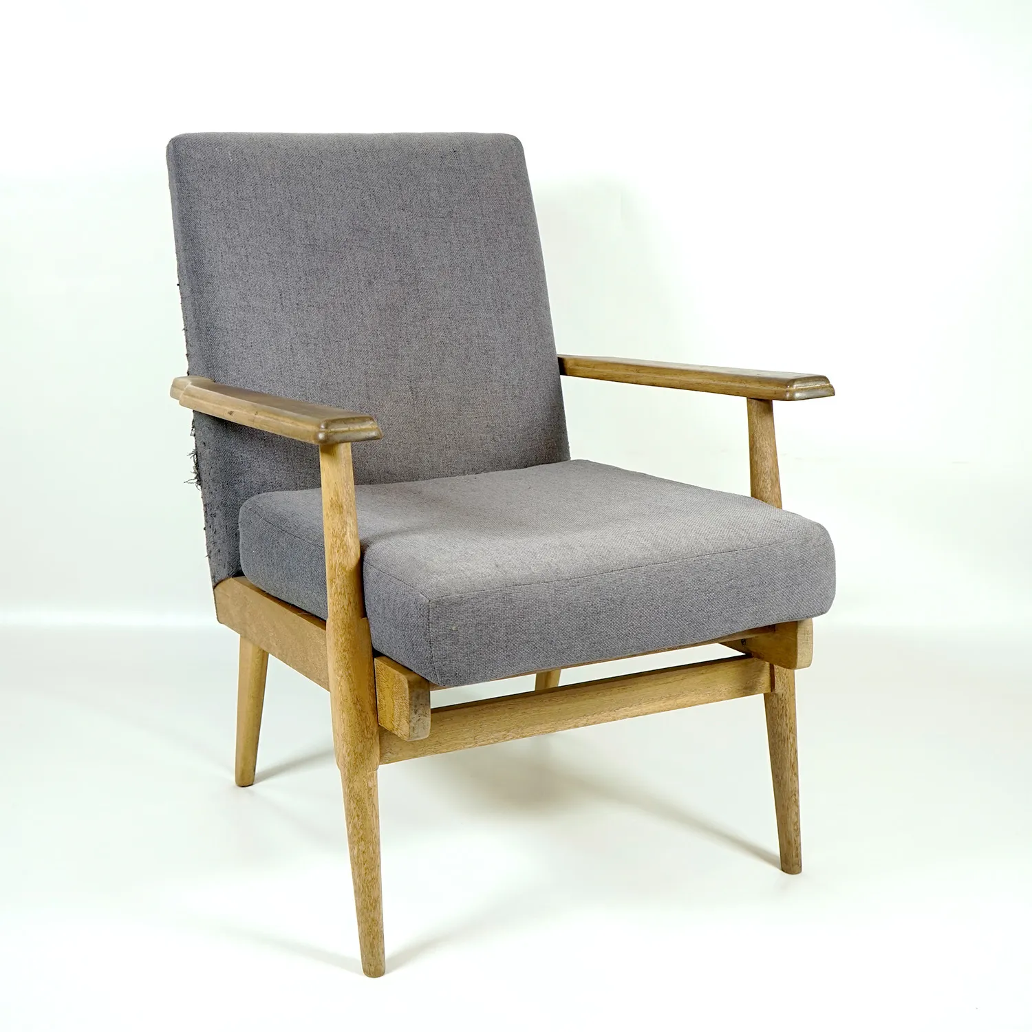 Faded Grey Armchair 