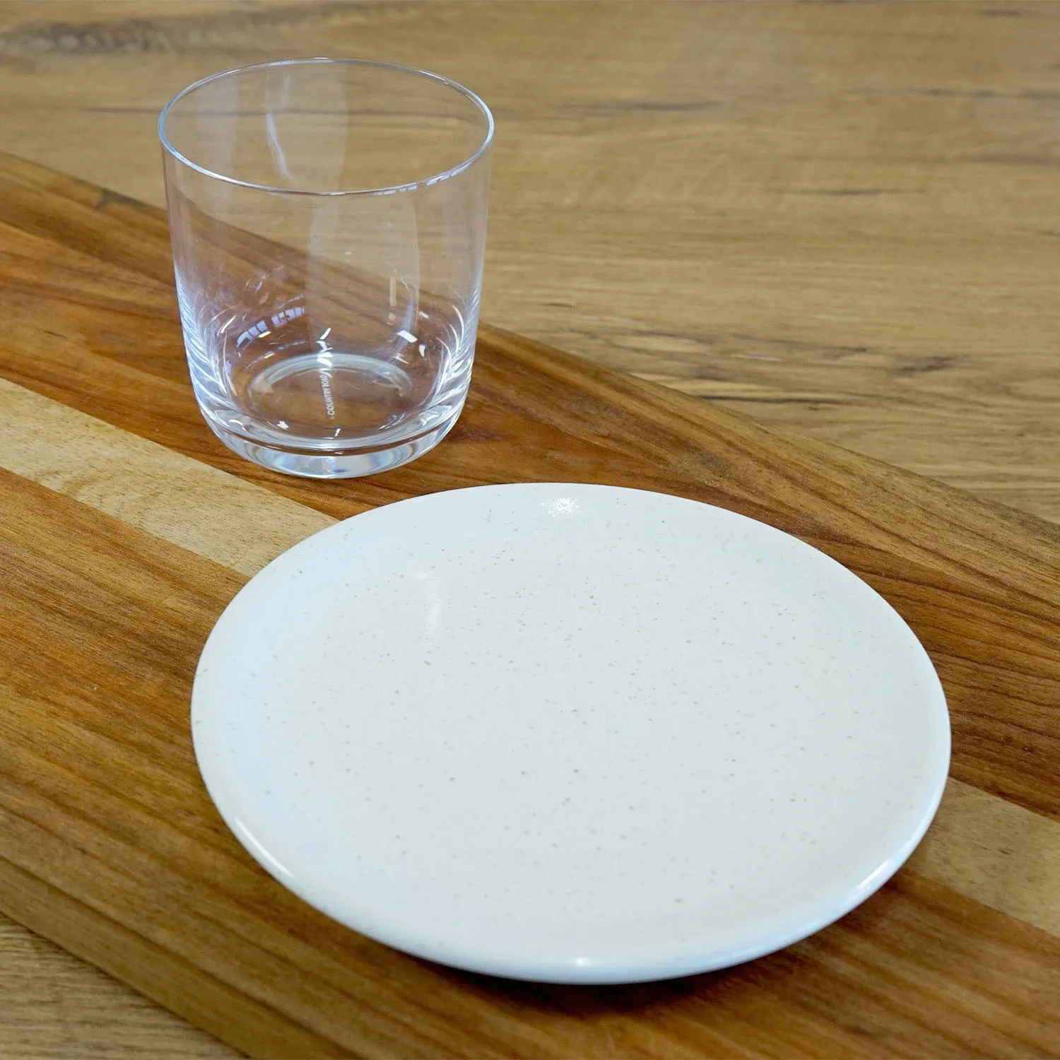 Speckled White Side Plate