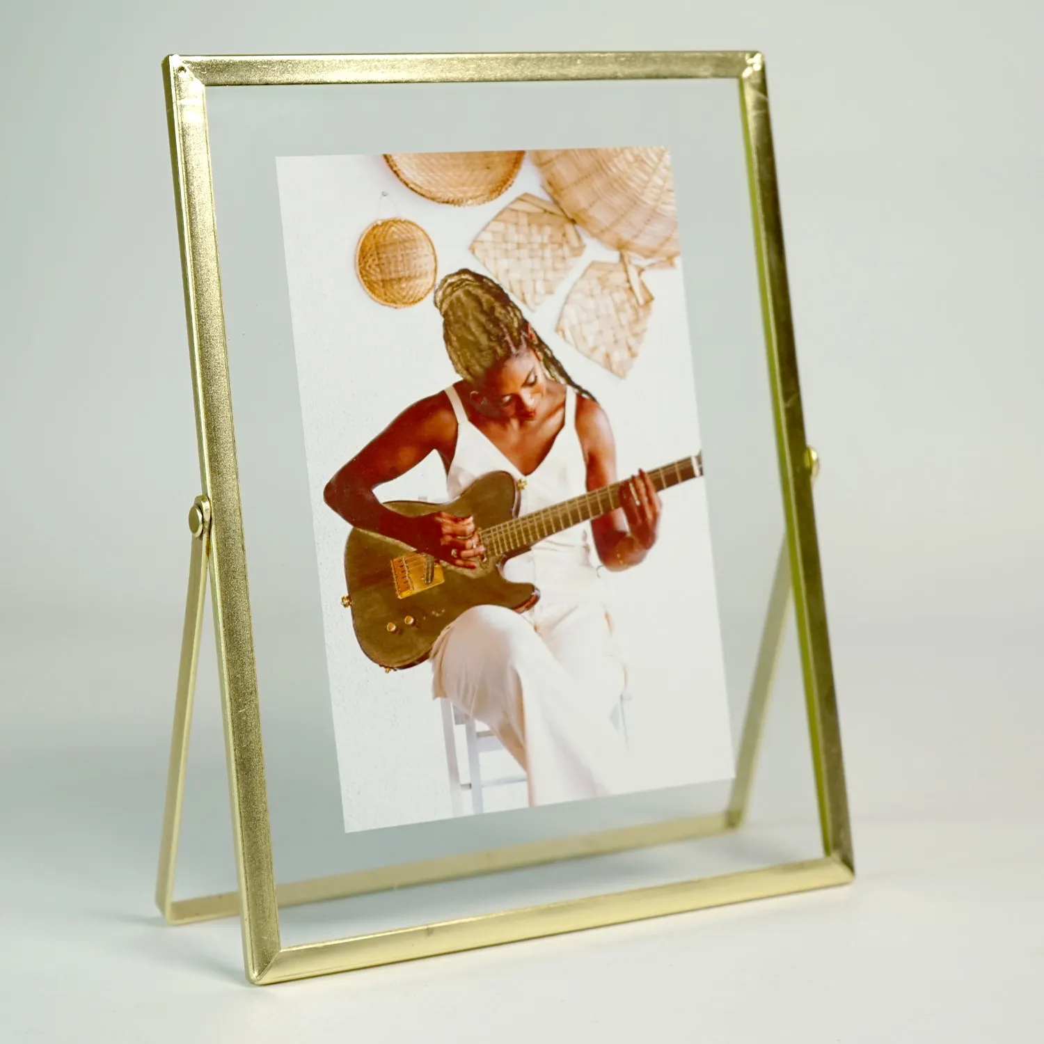 Gold and Glass Picture Frame