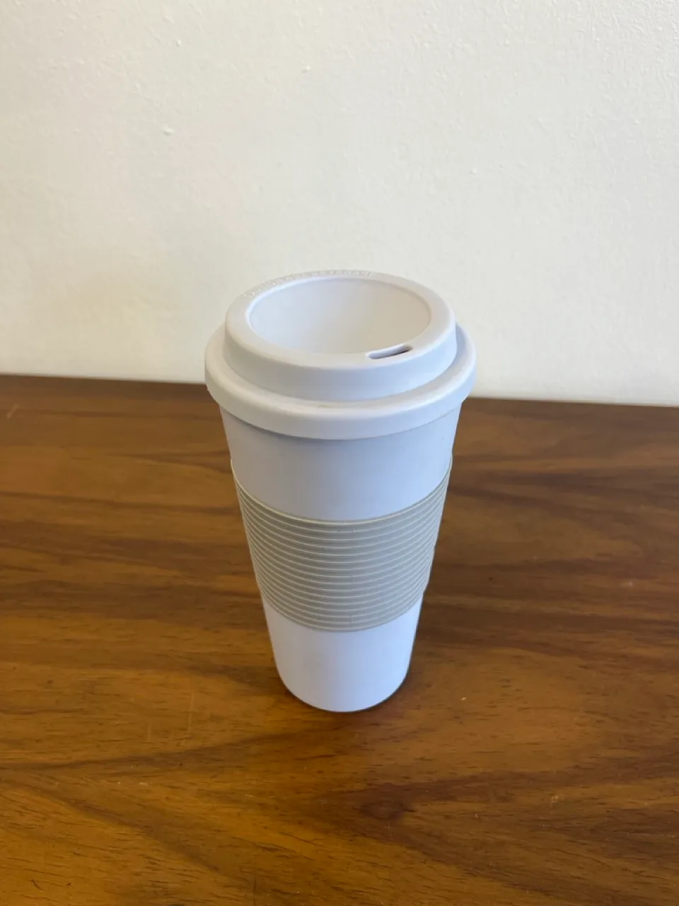 Reusable White Travel Coffee Mug