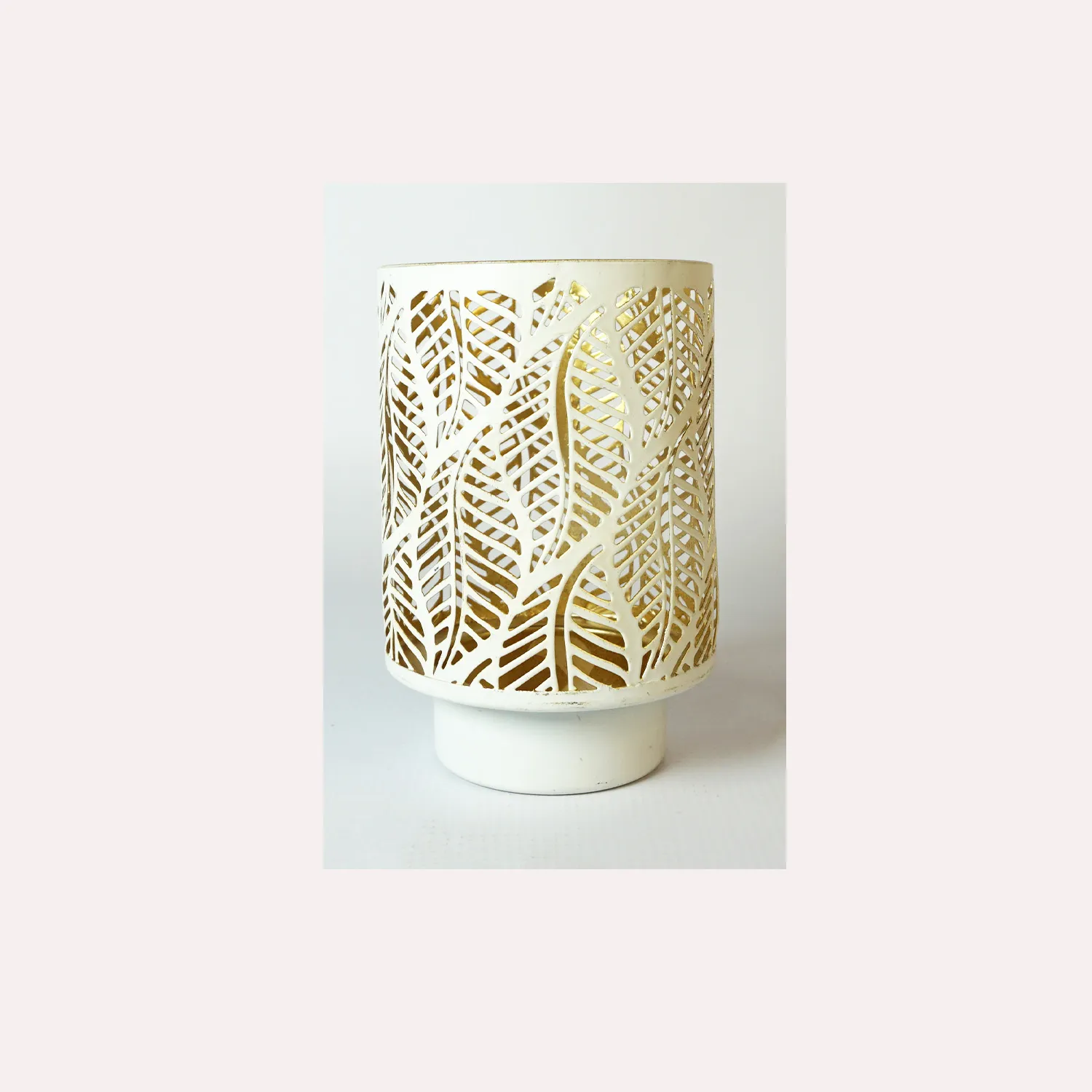 Metal Candle Holder White