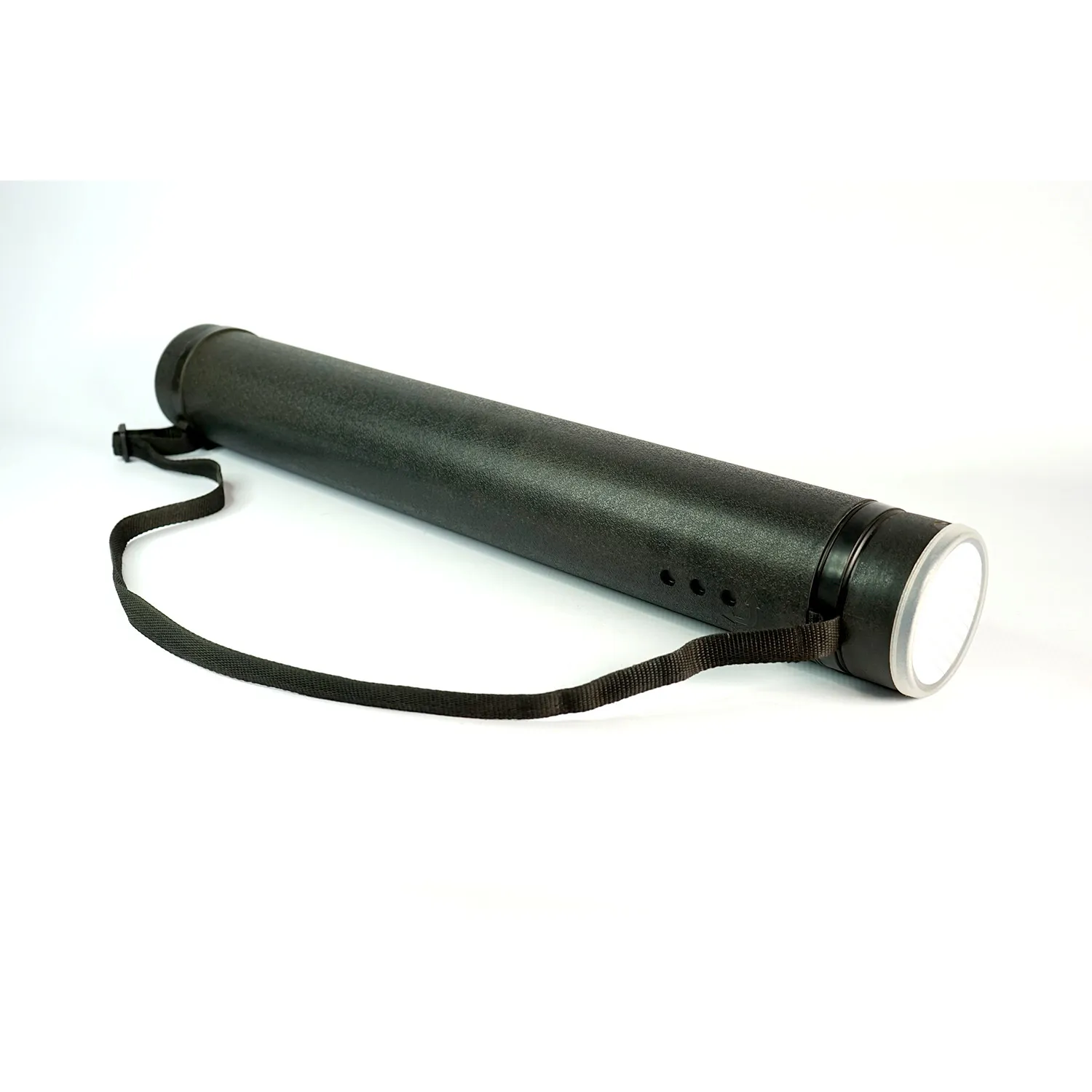 Expandable Poster Artwork Document Storage Tube with Strap, Black