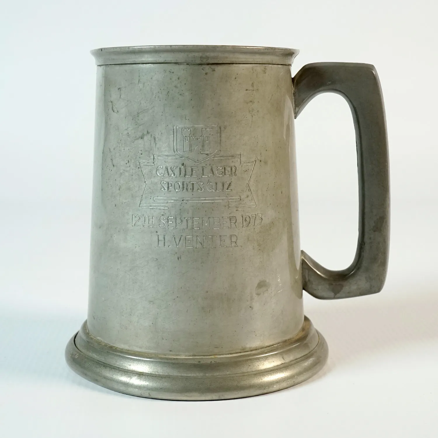 Old Pewter Beer Mug