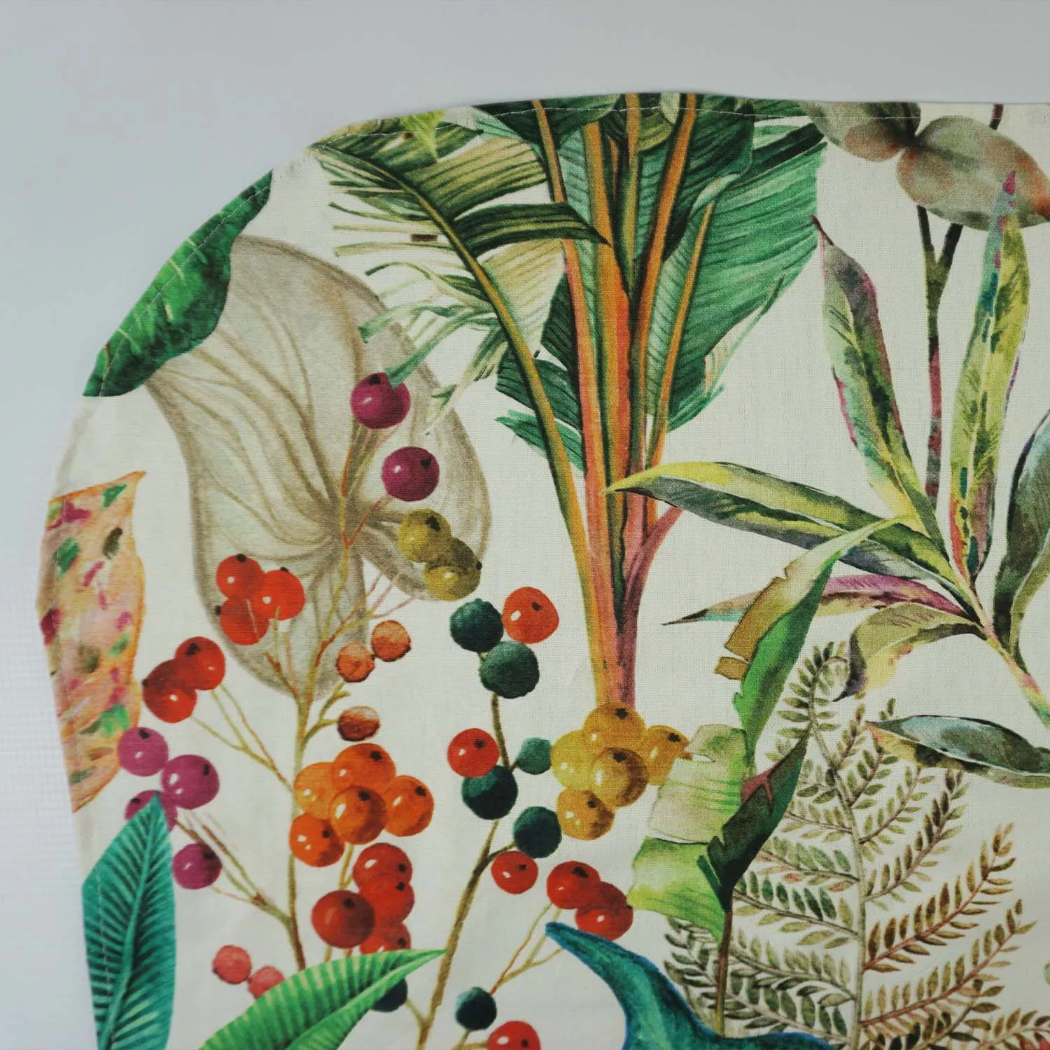 Square Exotic Floral Table Cloth with rounded corners, 210cm