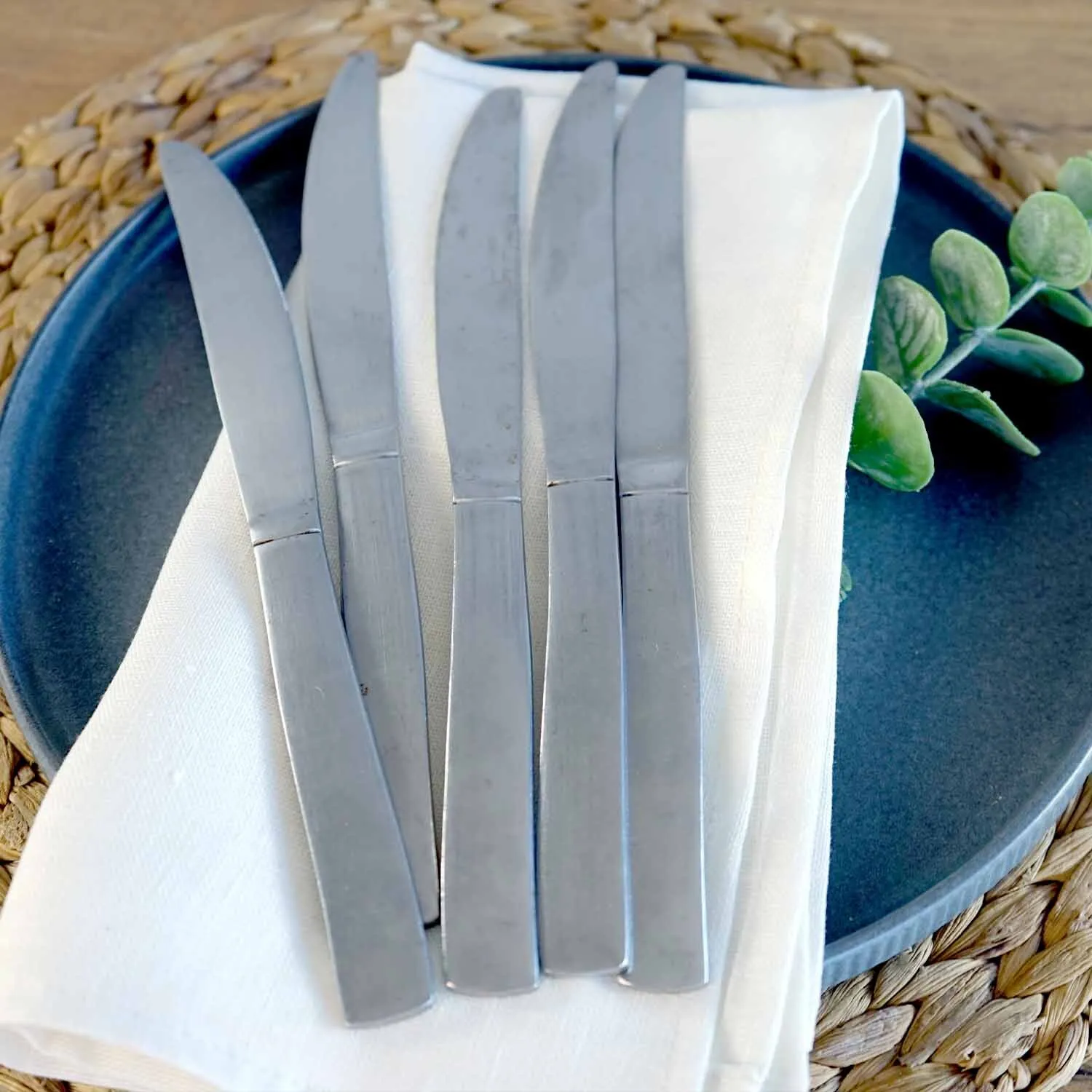 Square Butt Butter Knives