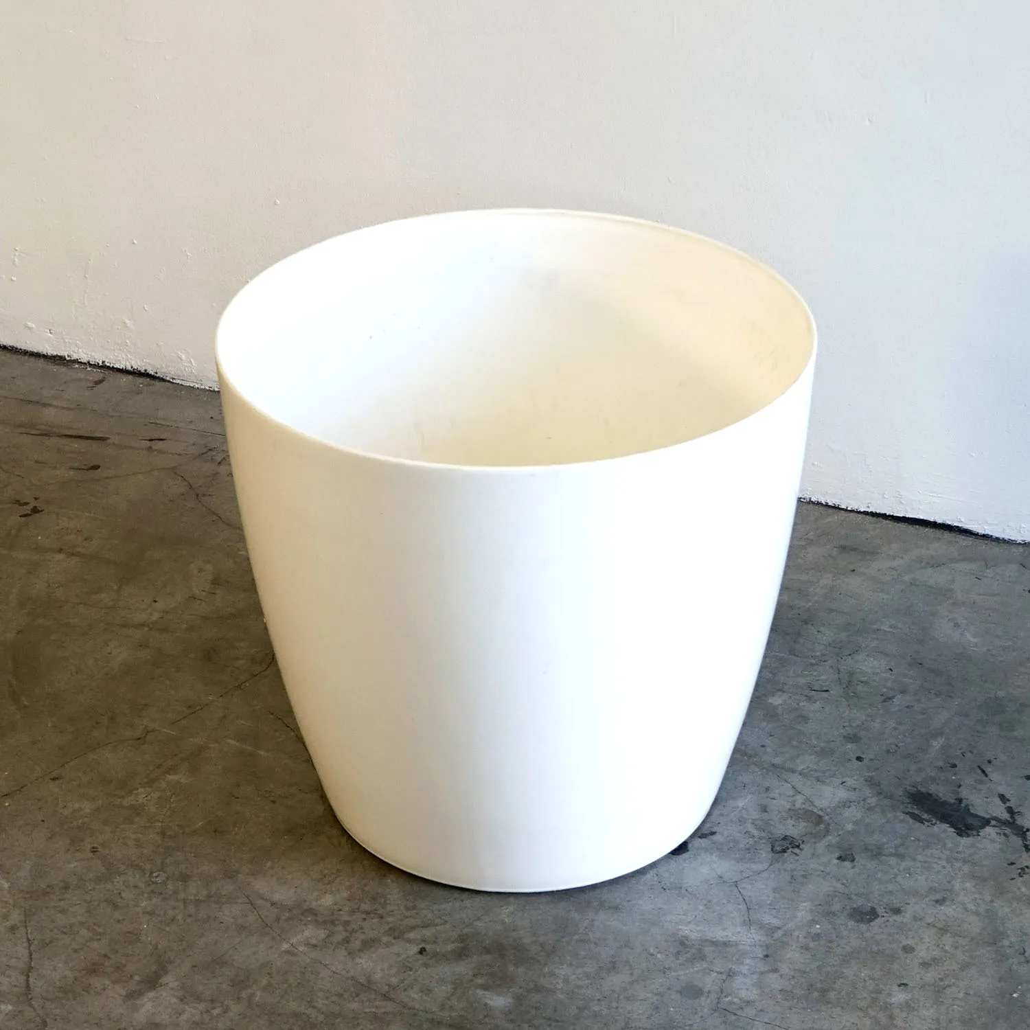 Large White Plastic Planters
