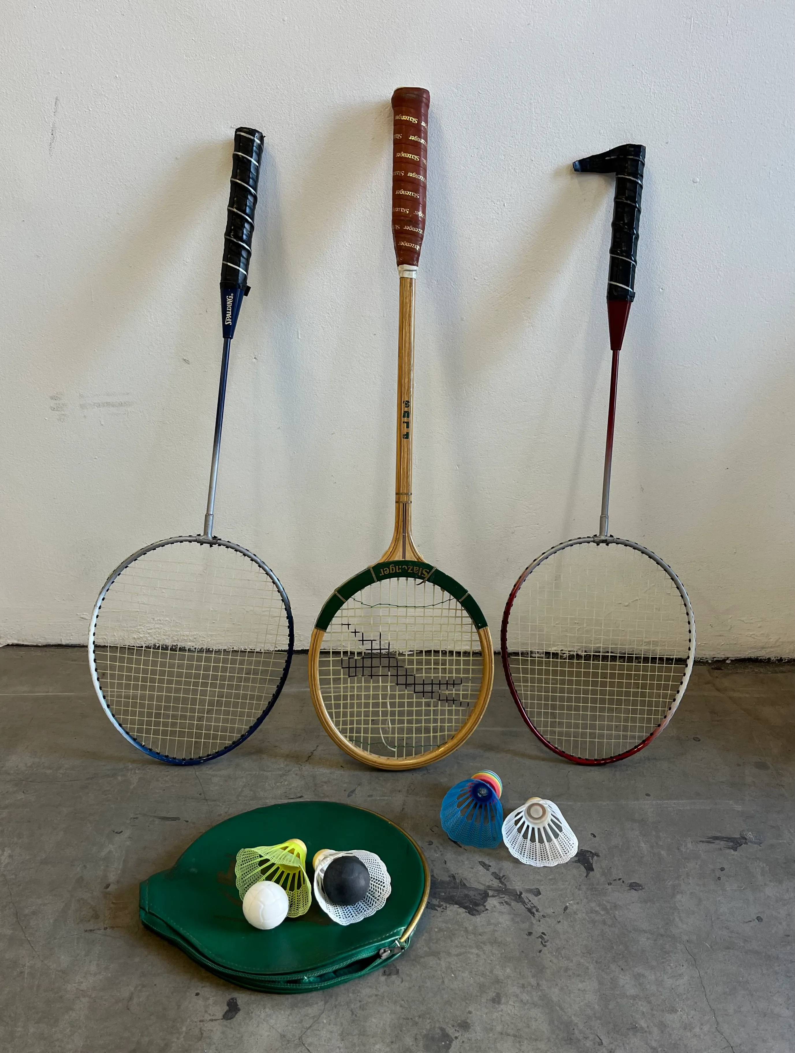 Badminton Racket and Shuttlecocks 
