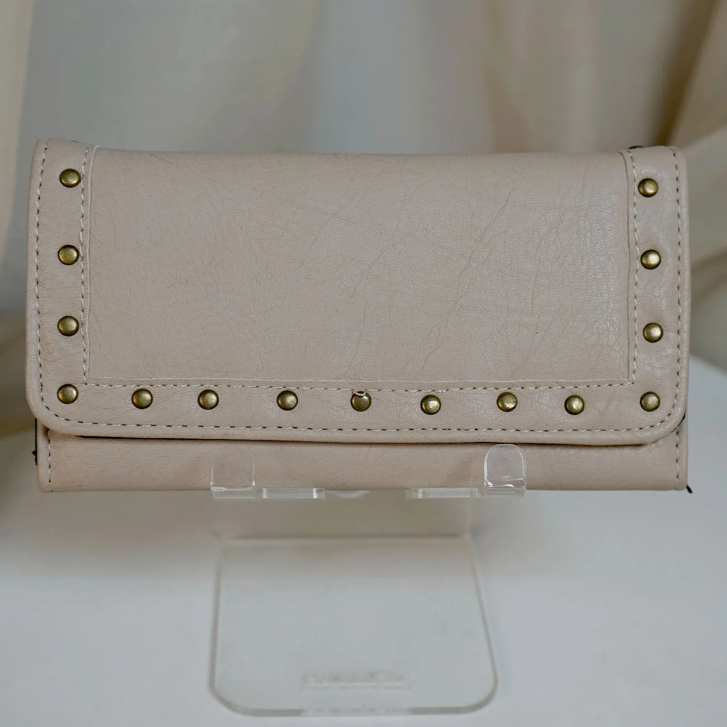 Beige Studded Purse