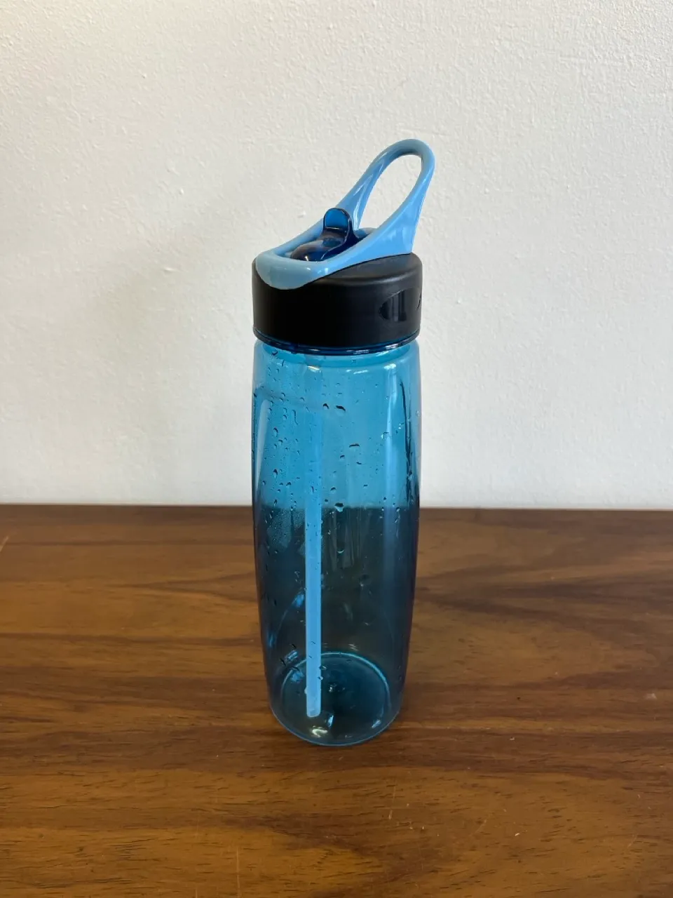 Blue Plastic Water Bottle