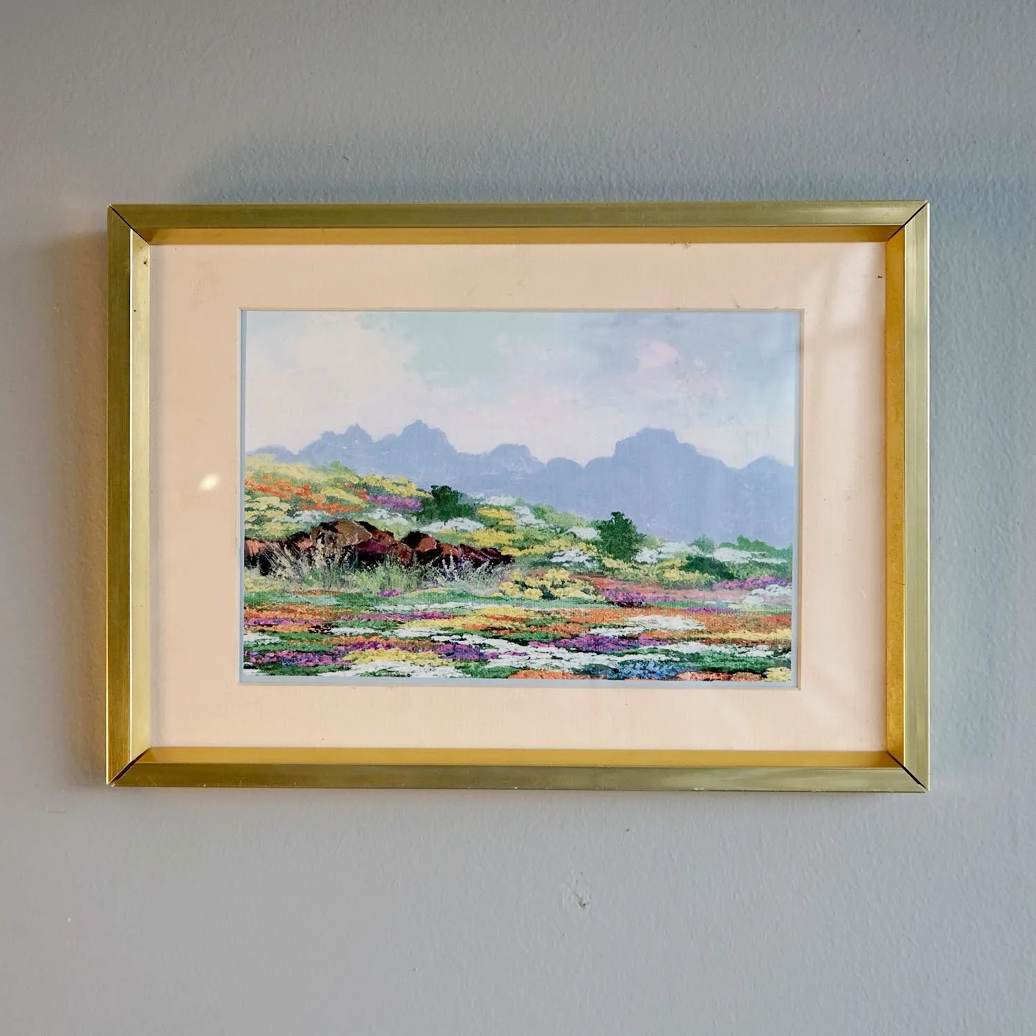 Small landscape in gold frame