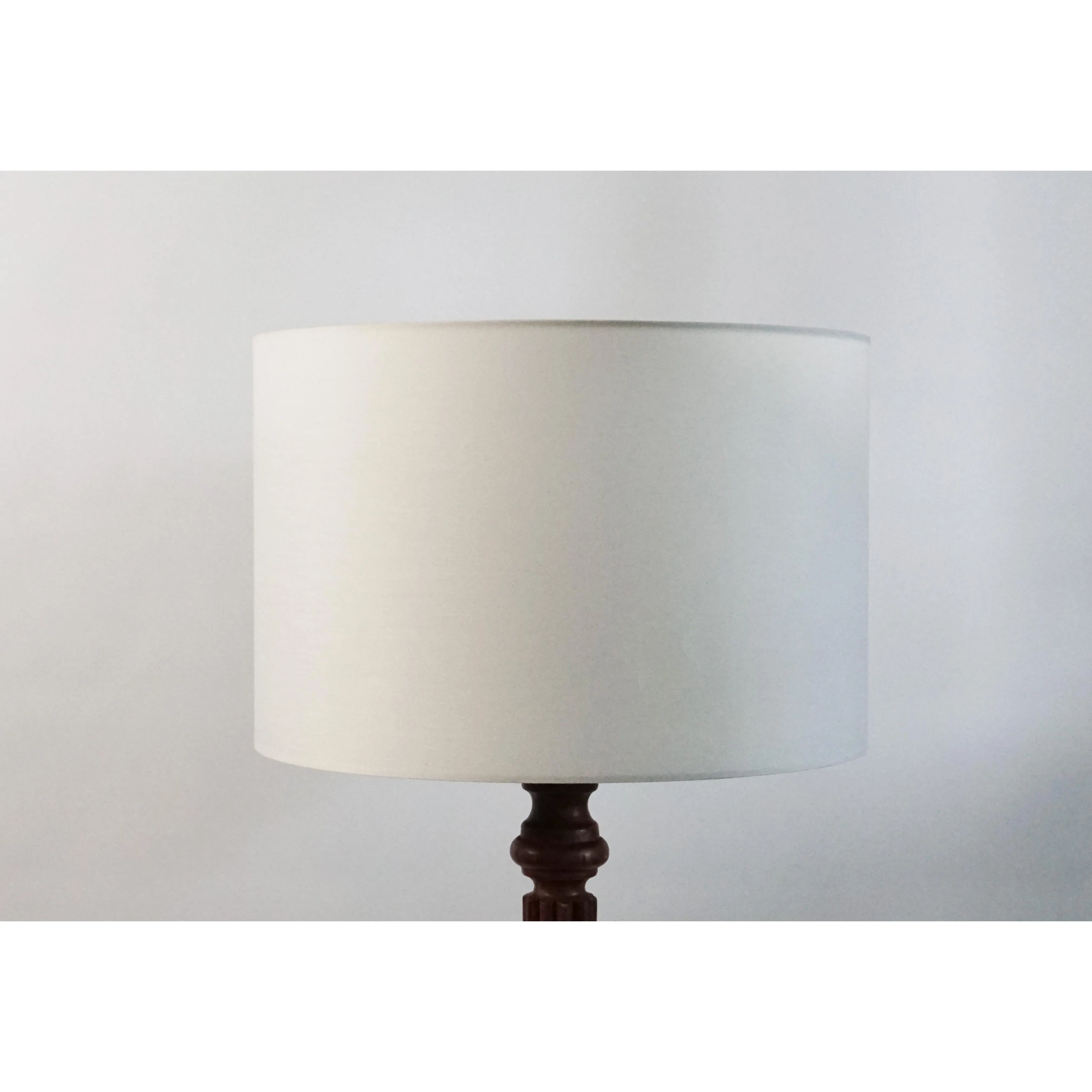 Large White Drum Shade
