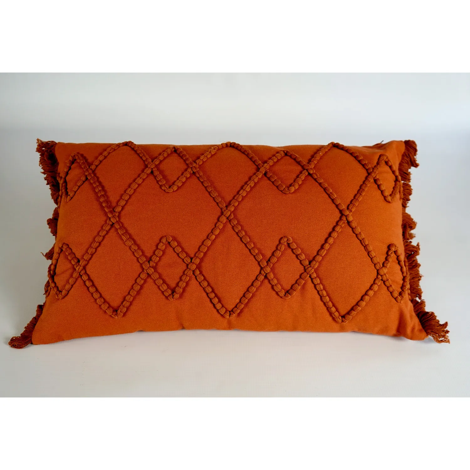 Burnt Orange Rectangular Cushion