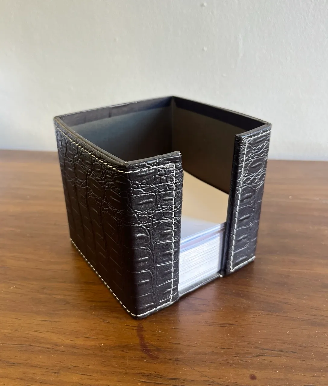 Leather Sticky Note Holder