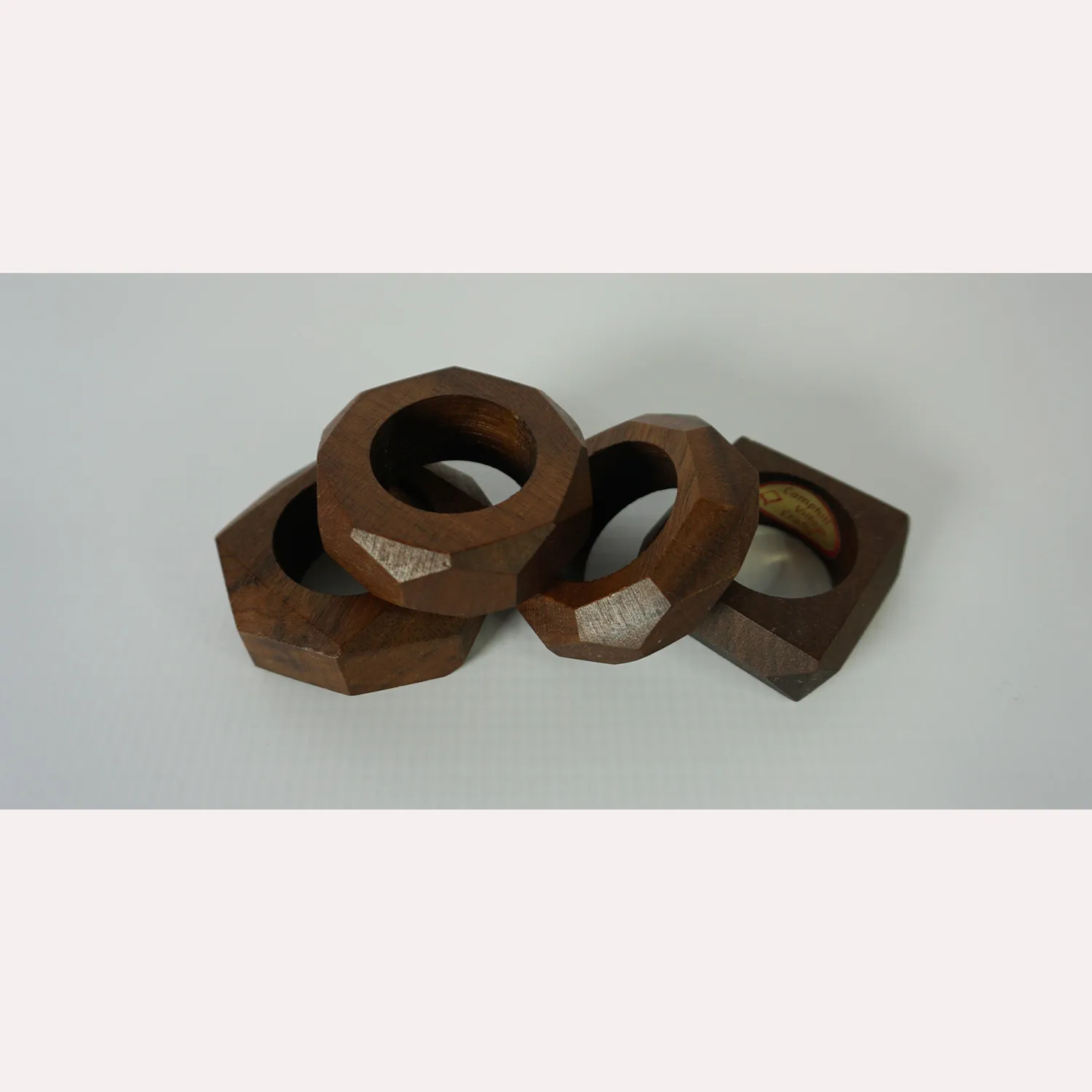 wooden serviette rings