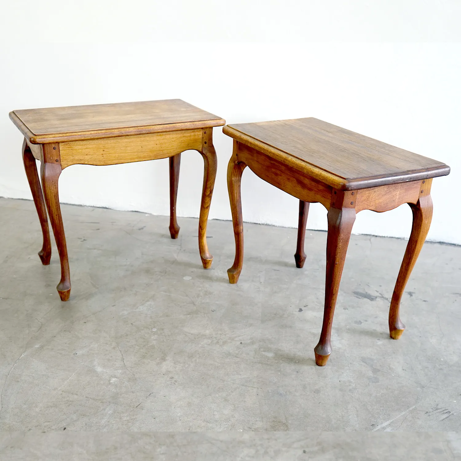 Antique Wood Side Tables