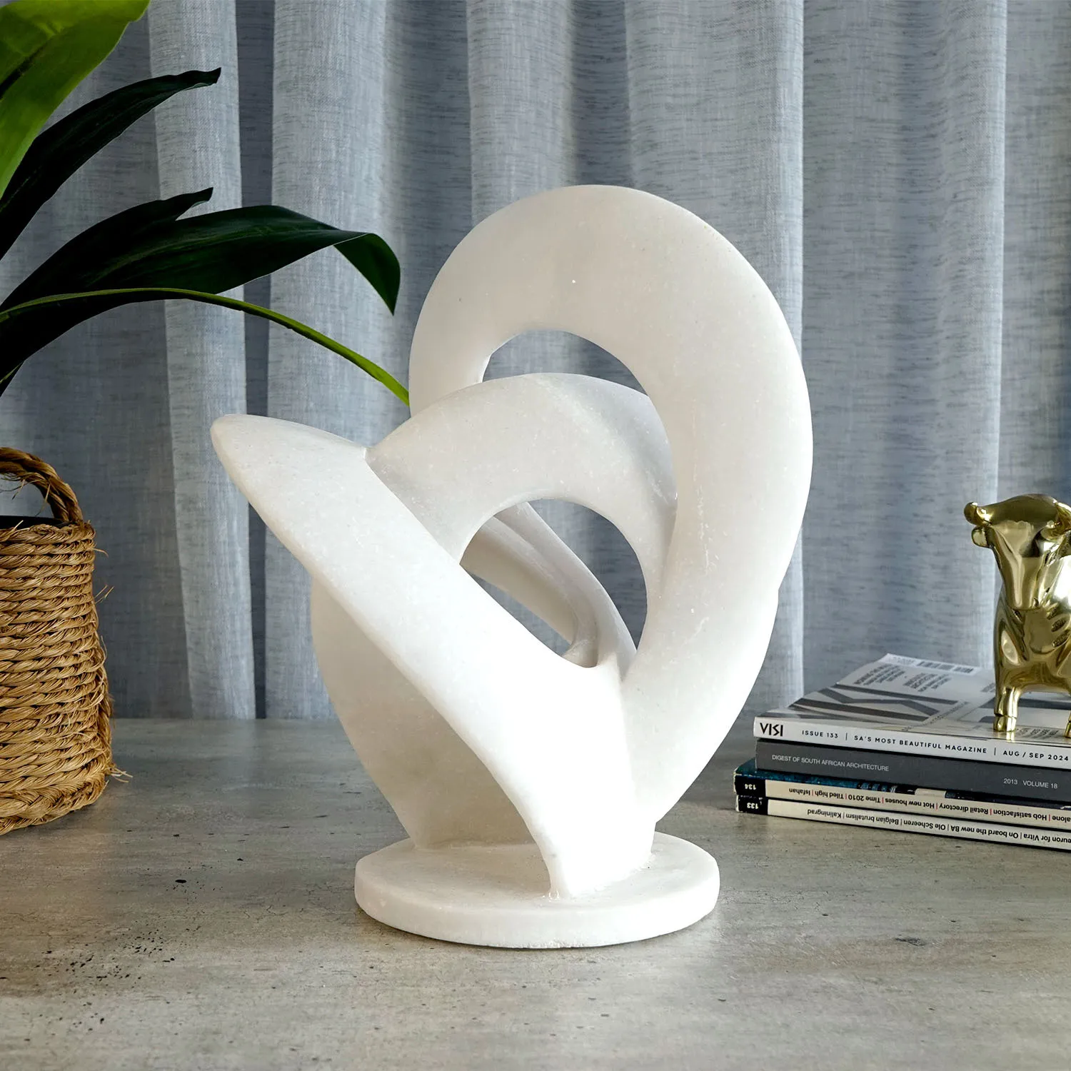 White Stone Sculpture