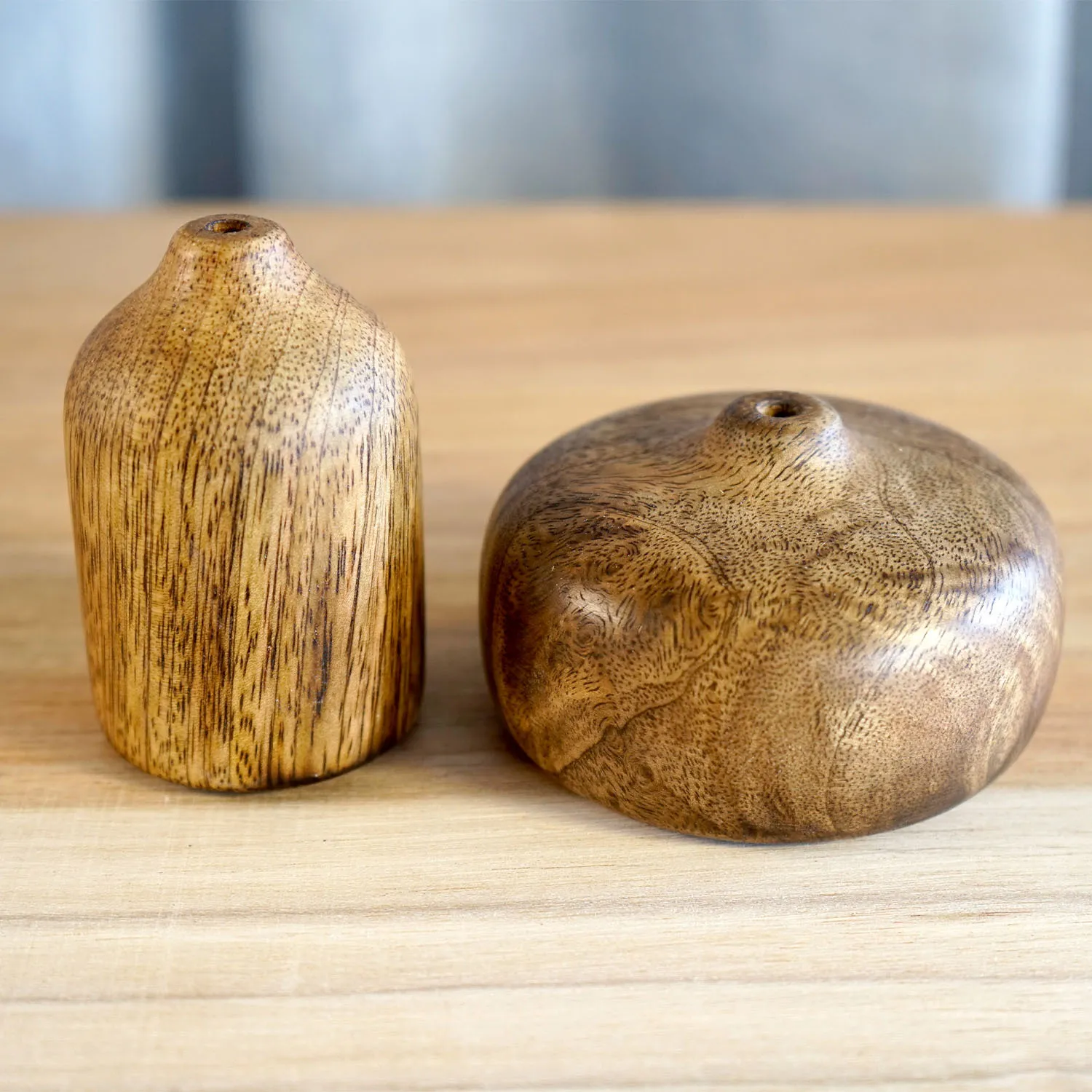Small Wooden Vases
