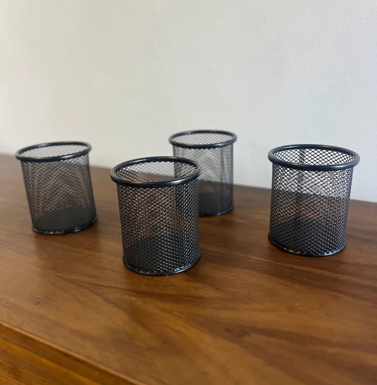 Black Mesh Pencil Holders 