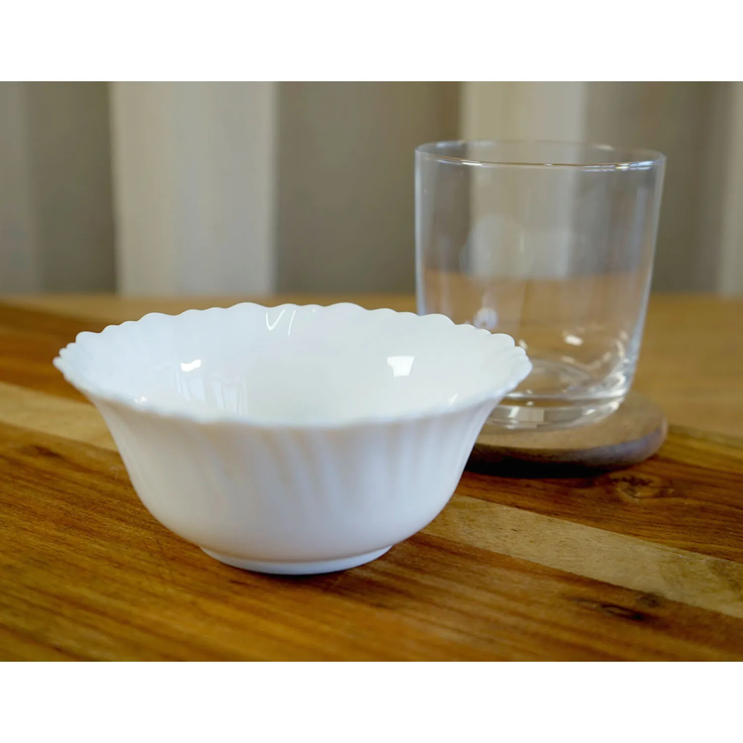 Small White Frilly Bowl
