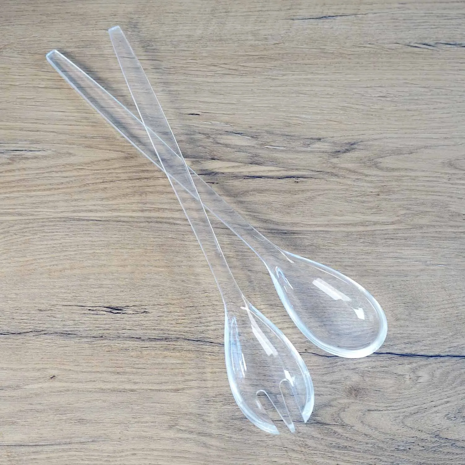Clear Salad Spoons