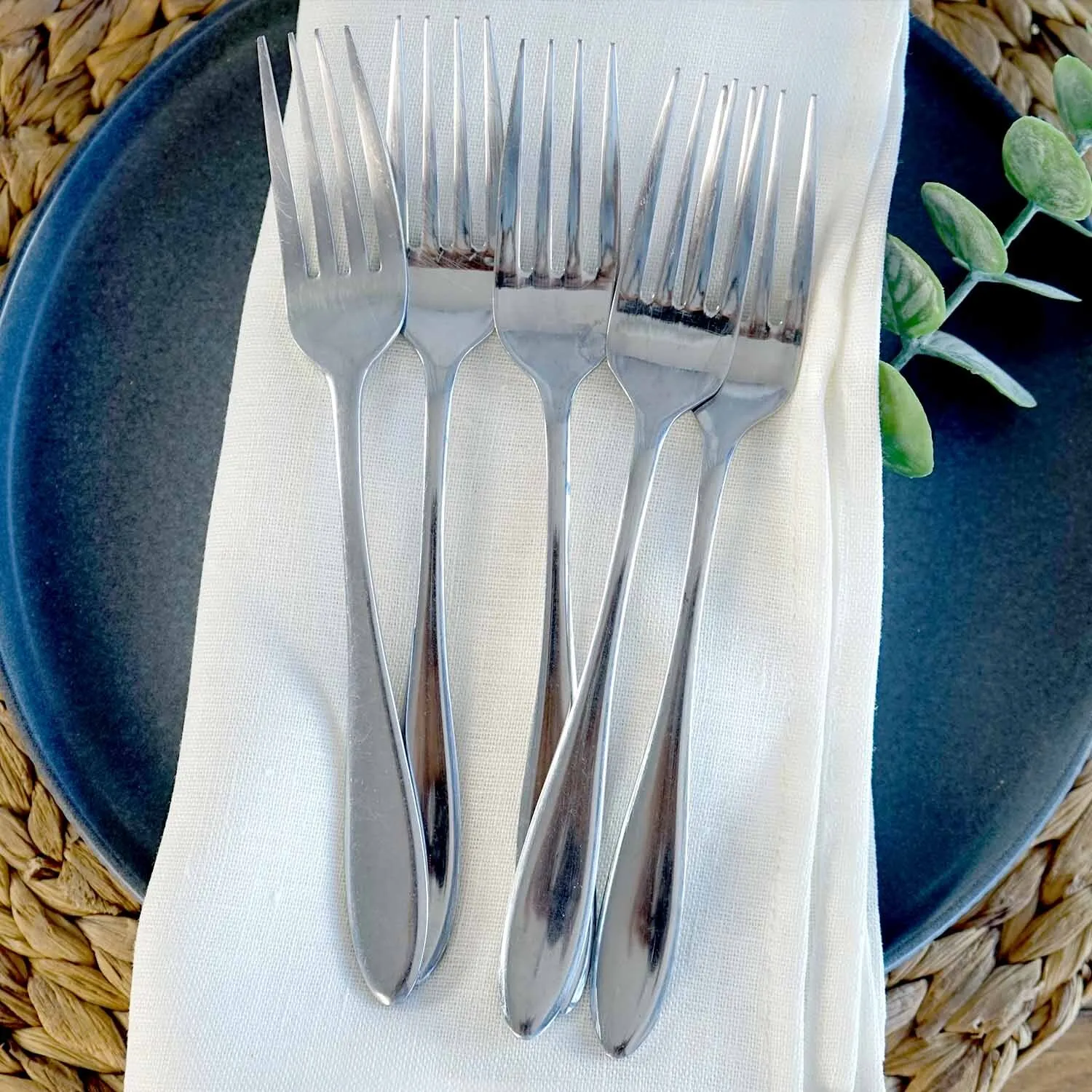 Silver Forks Oval Pointed 