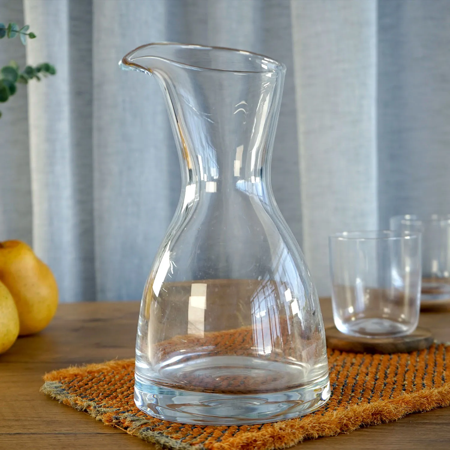 Squat Glass Carafe