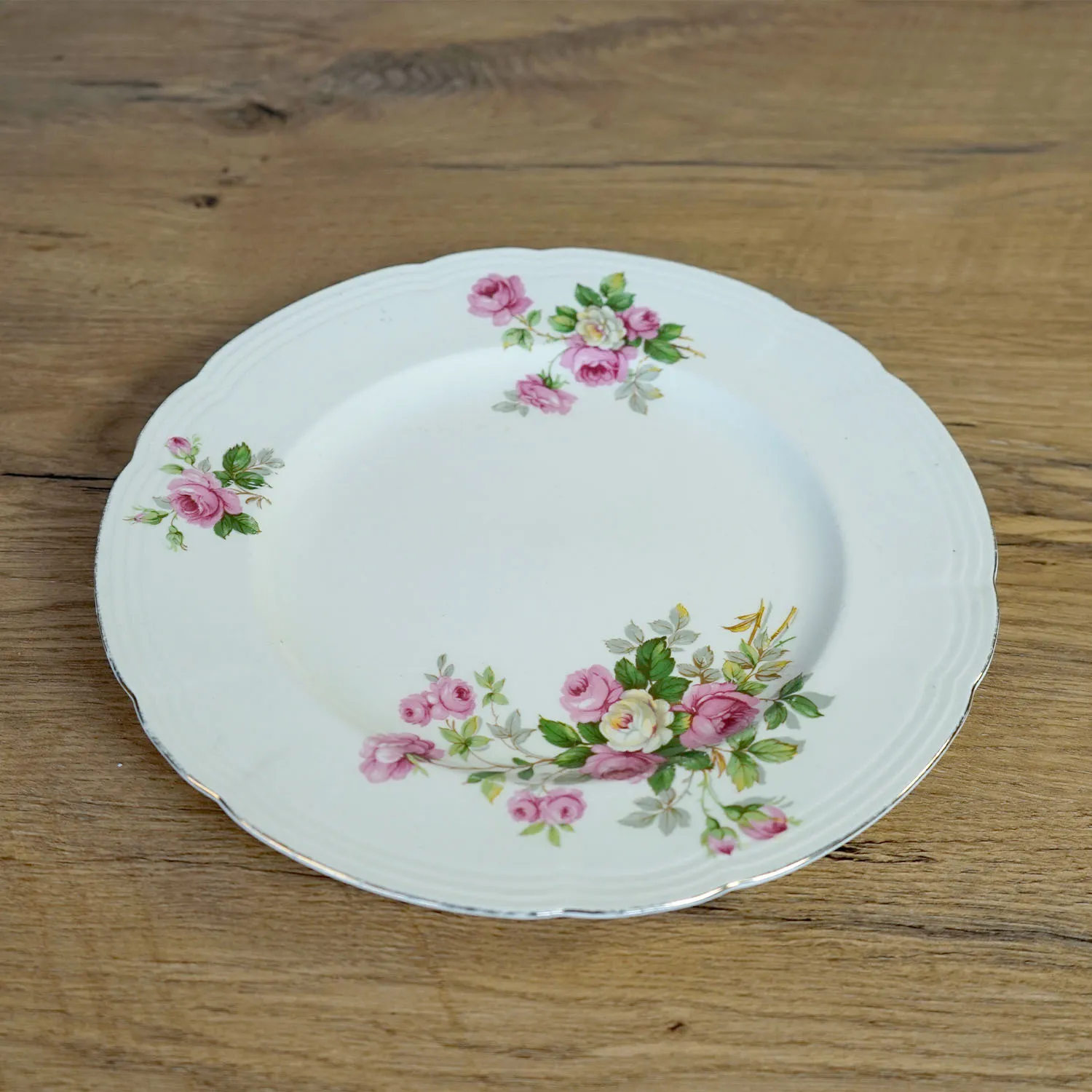 Vintage Rose Plate
