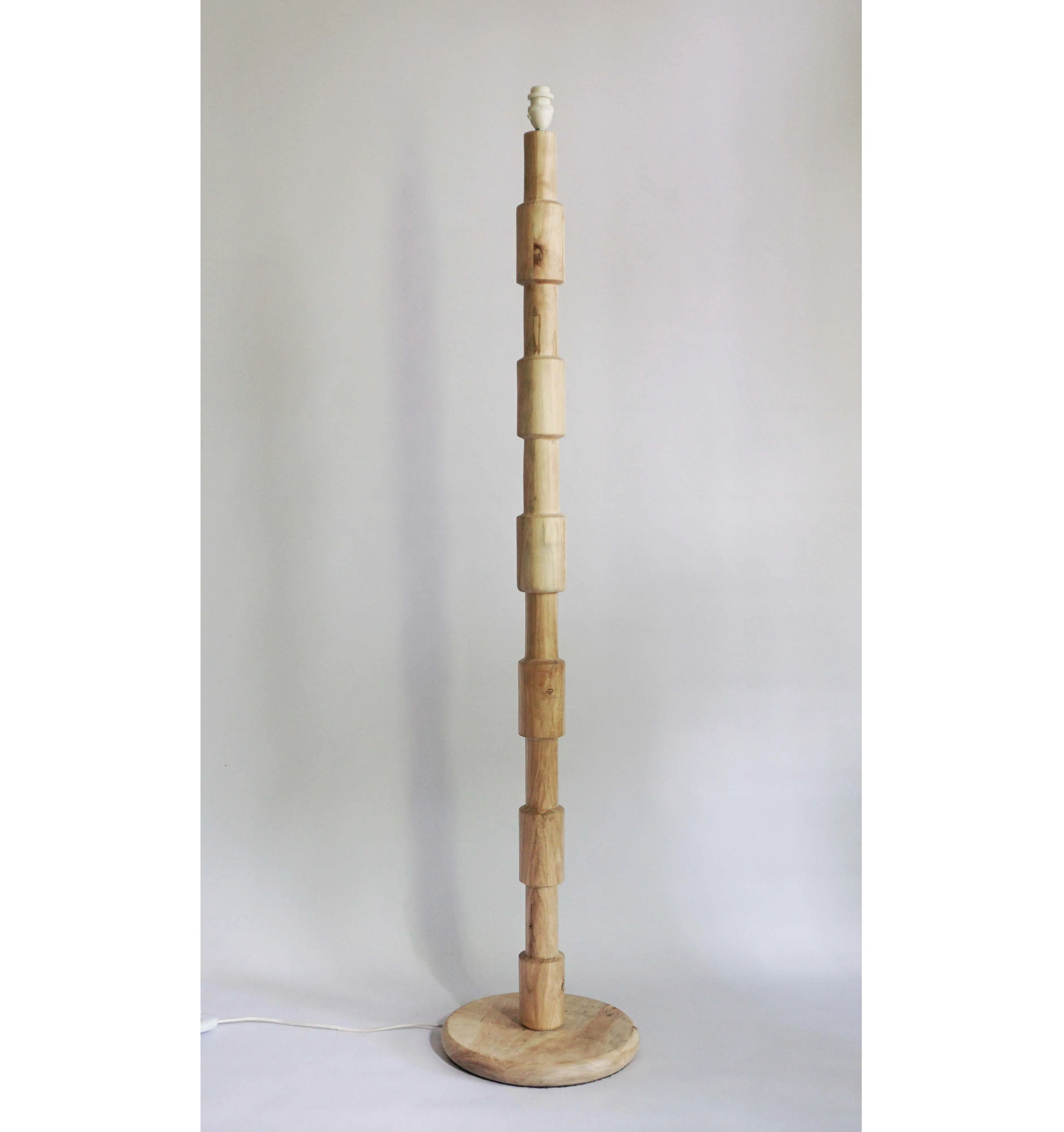 Light Wood Standing Lamp 