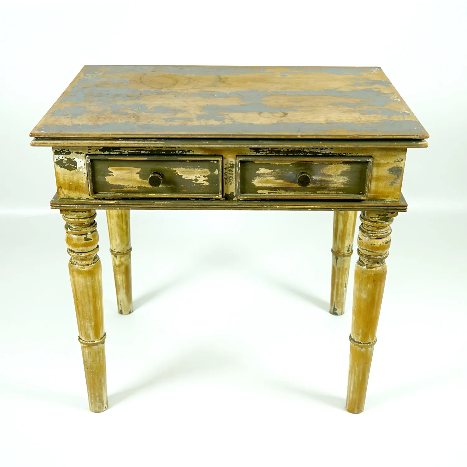 Distressed Wood Bedside Tables