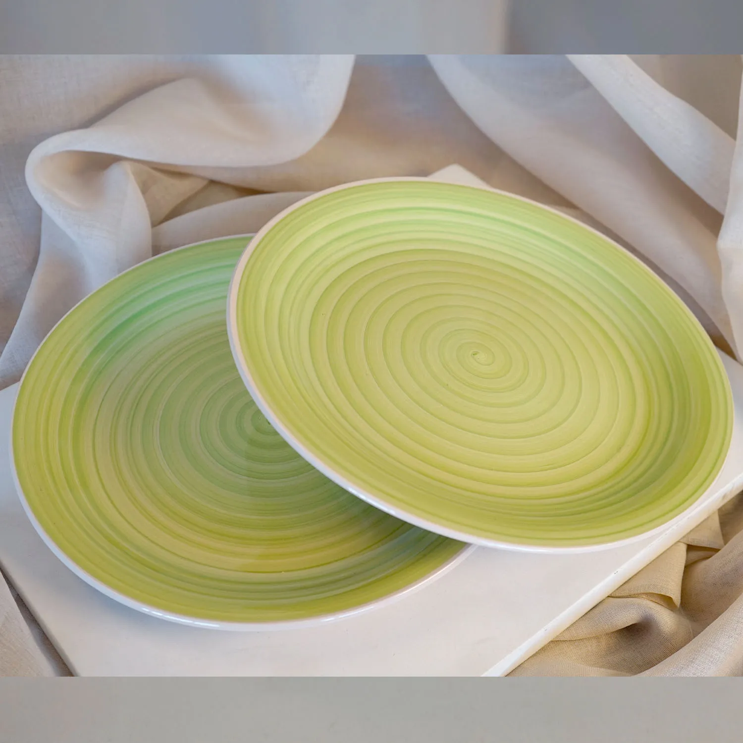 Lime Green Medium Plates