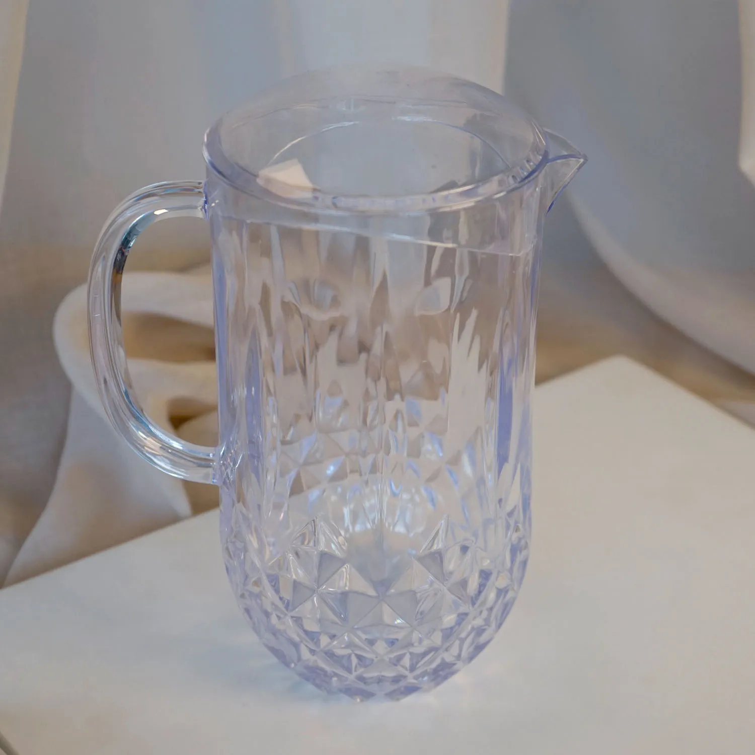 Clear plastic jug