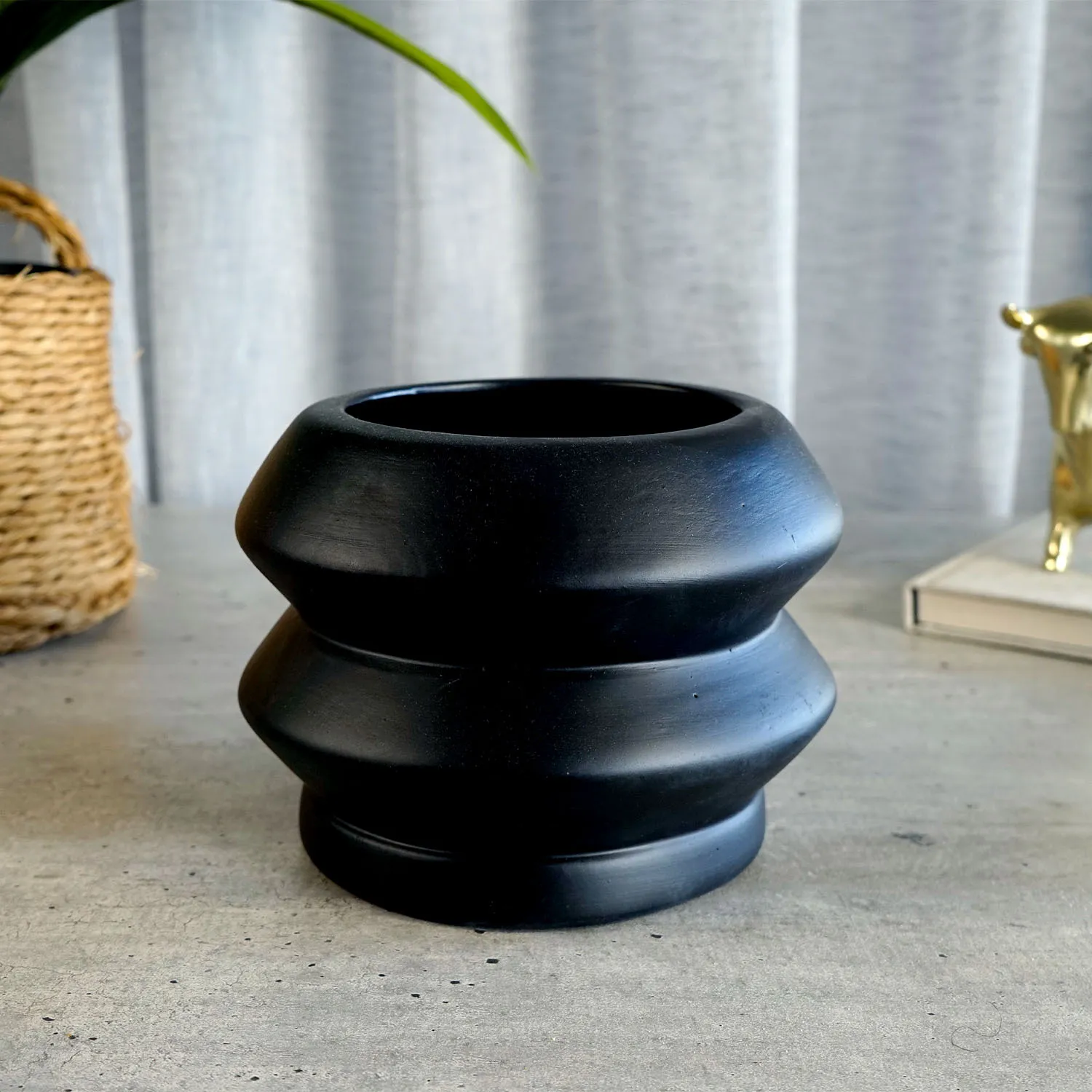 Small Black Planter