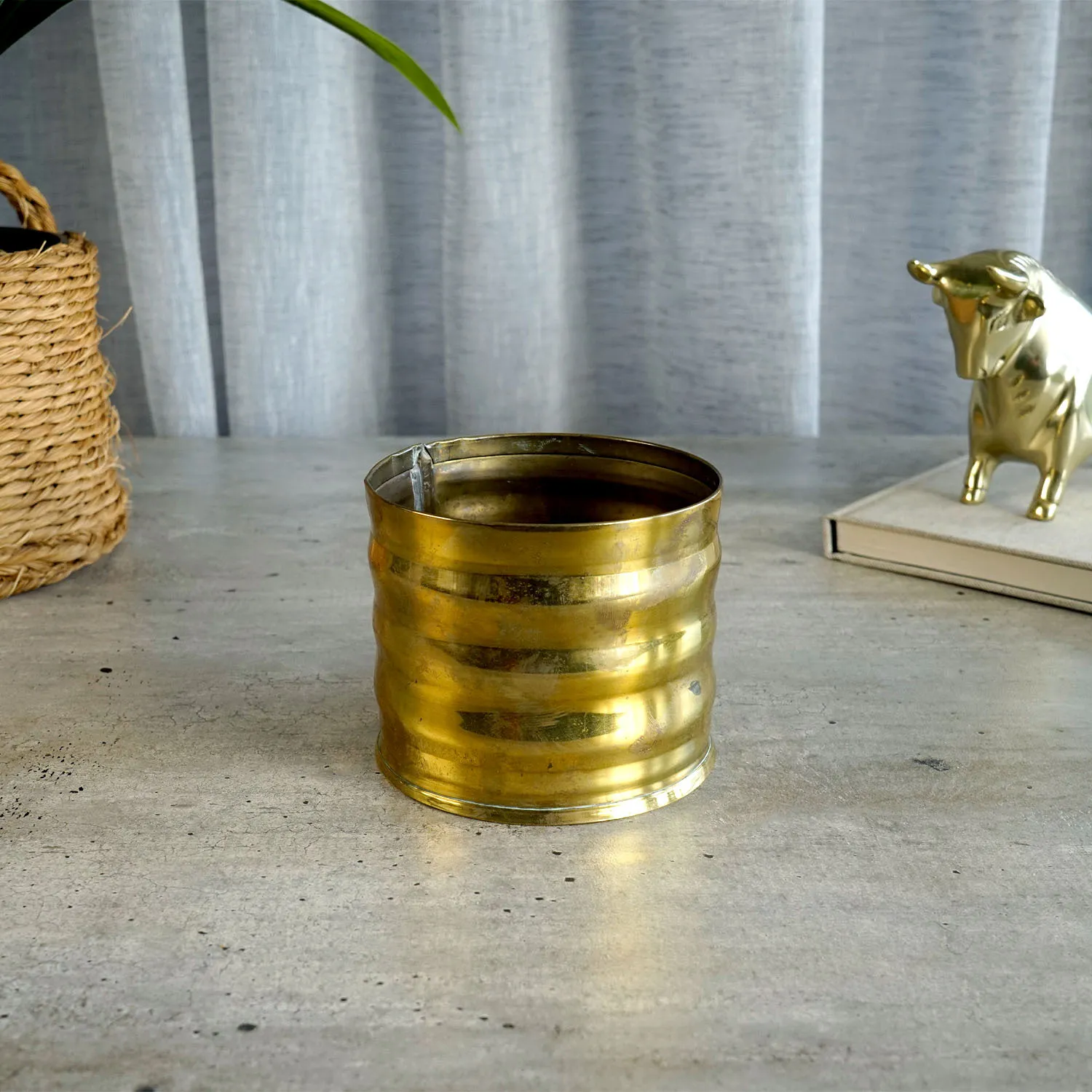 Small Brass Planter