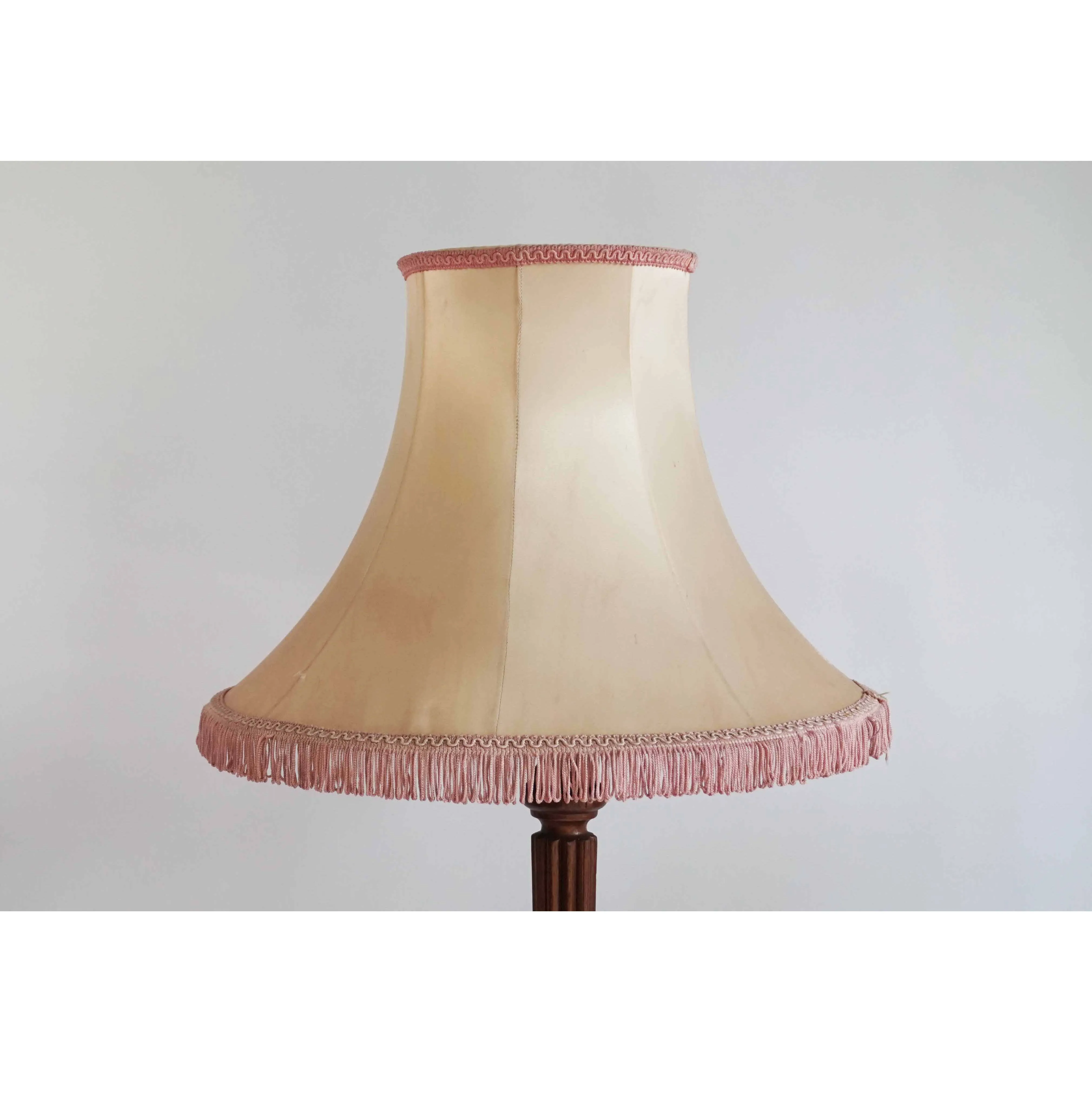 Large Pink and Beige Bell Shade