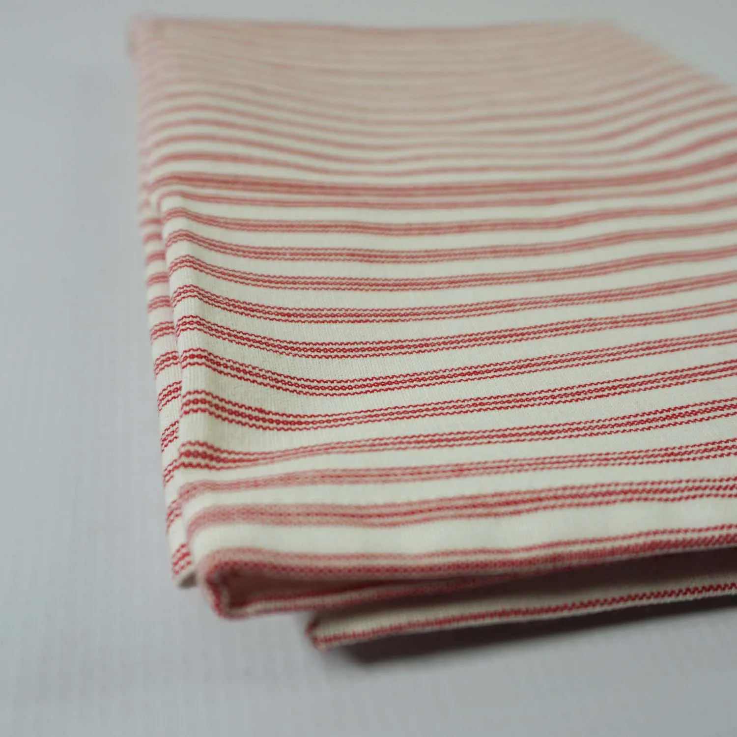 Red and White Stripe Dish Cloth Cotton
